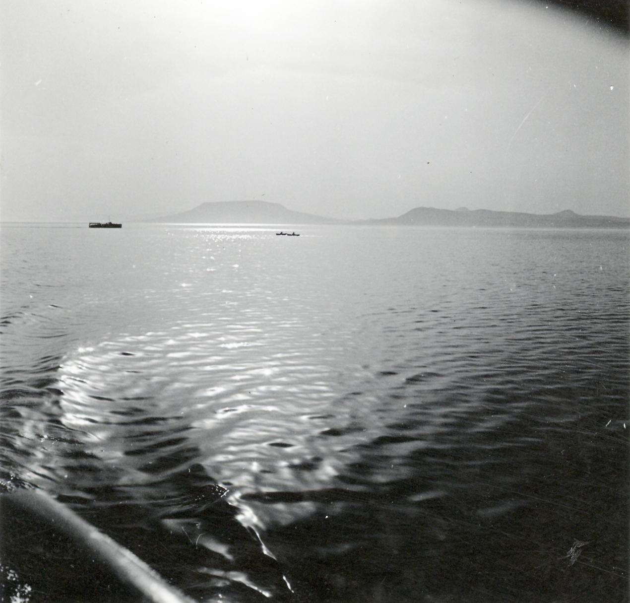 Hungary,Lake Balaton, Badacsony Balatonboglár felől nézve., 1939, Klenner Aladár, picture, wave, Fortepan #76807