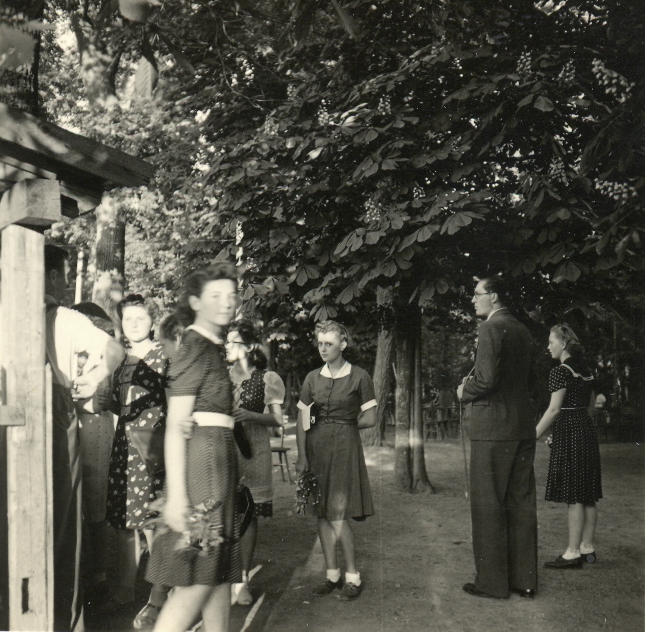 Slovakia, Nové Zámky, Berek (Lesopark Berek)., 1940, Klenner Aladár, student, Fortepan #76819