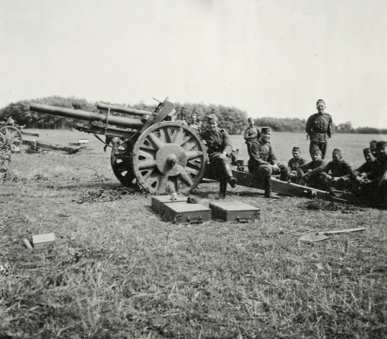 1940, Klenner Aladár, cannon, artillery, Fortepan #76852