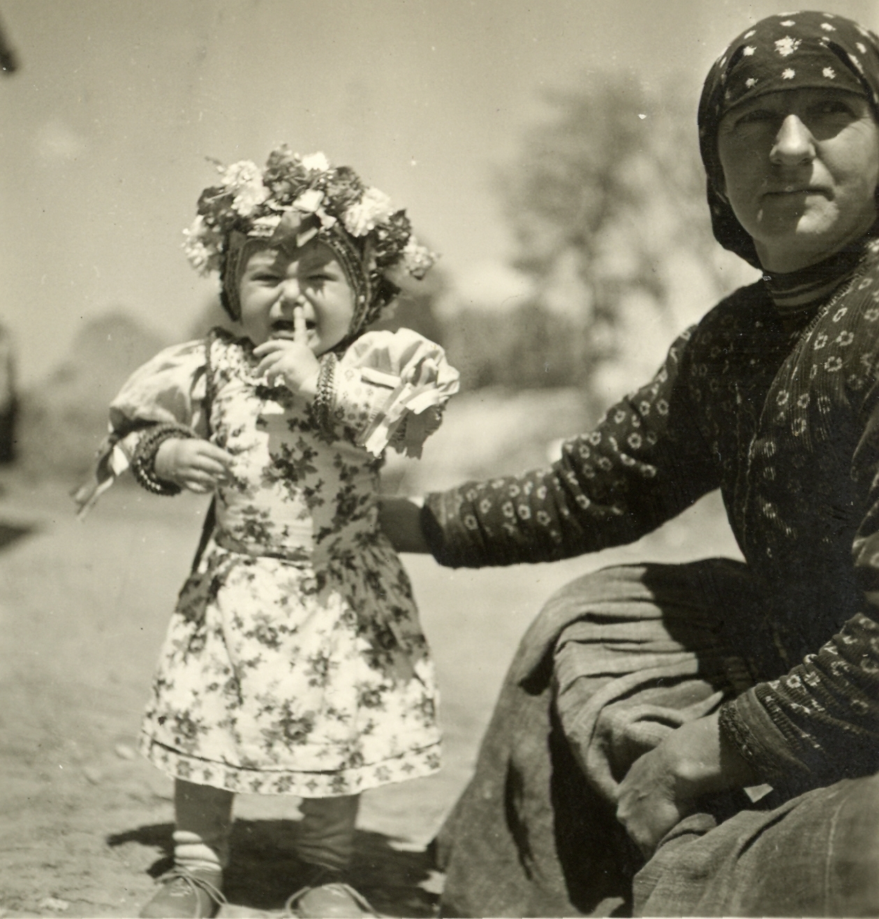 1941, Klenner Aladár, girl, folk costume, Fortepan #76869