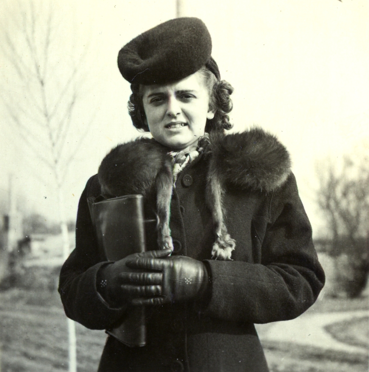 1941, Klenner Aladár, fashion, fur, hat, Fortepan #76900