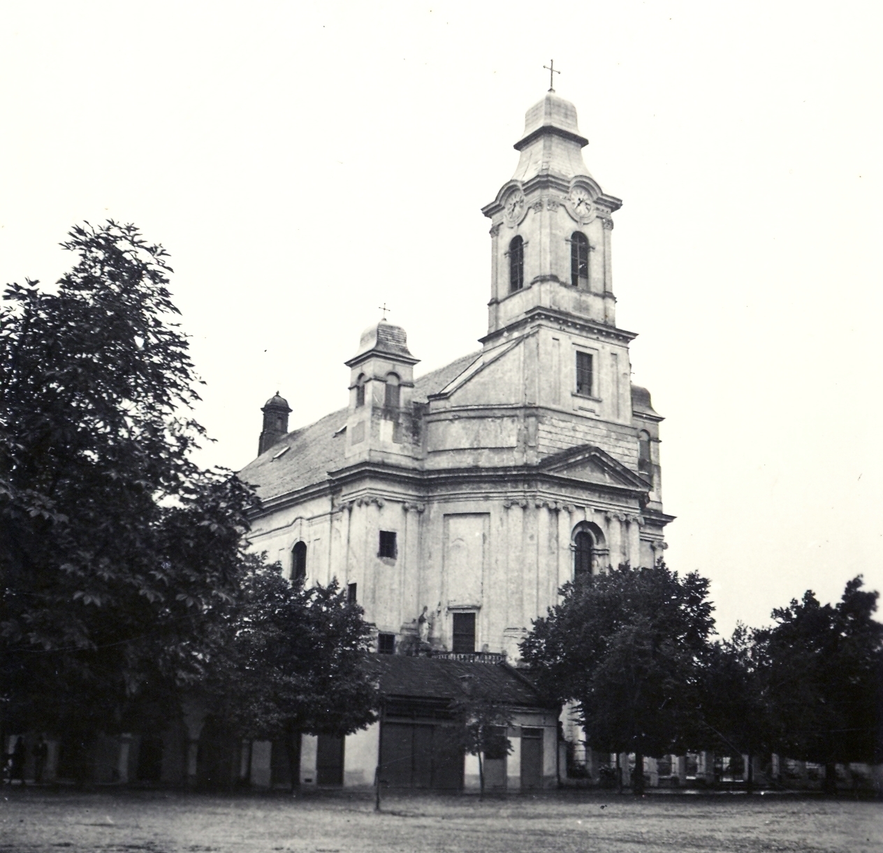 Romania,Transylvania, Gherla, örmény katolikus templom., 1940, Klenner Aladár, church, Baroque-style, Catholic Church, Cathedral, Armenian Catholic Church, Fortepan #76944