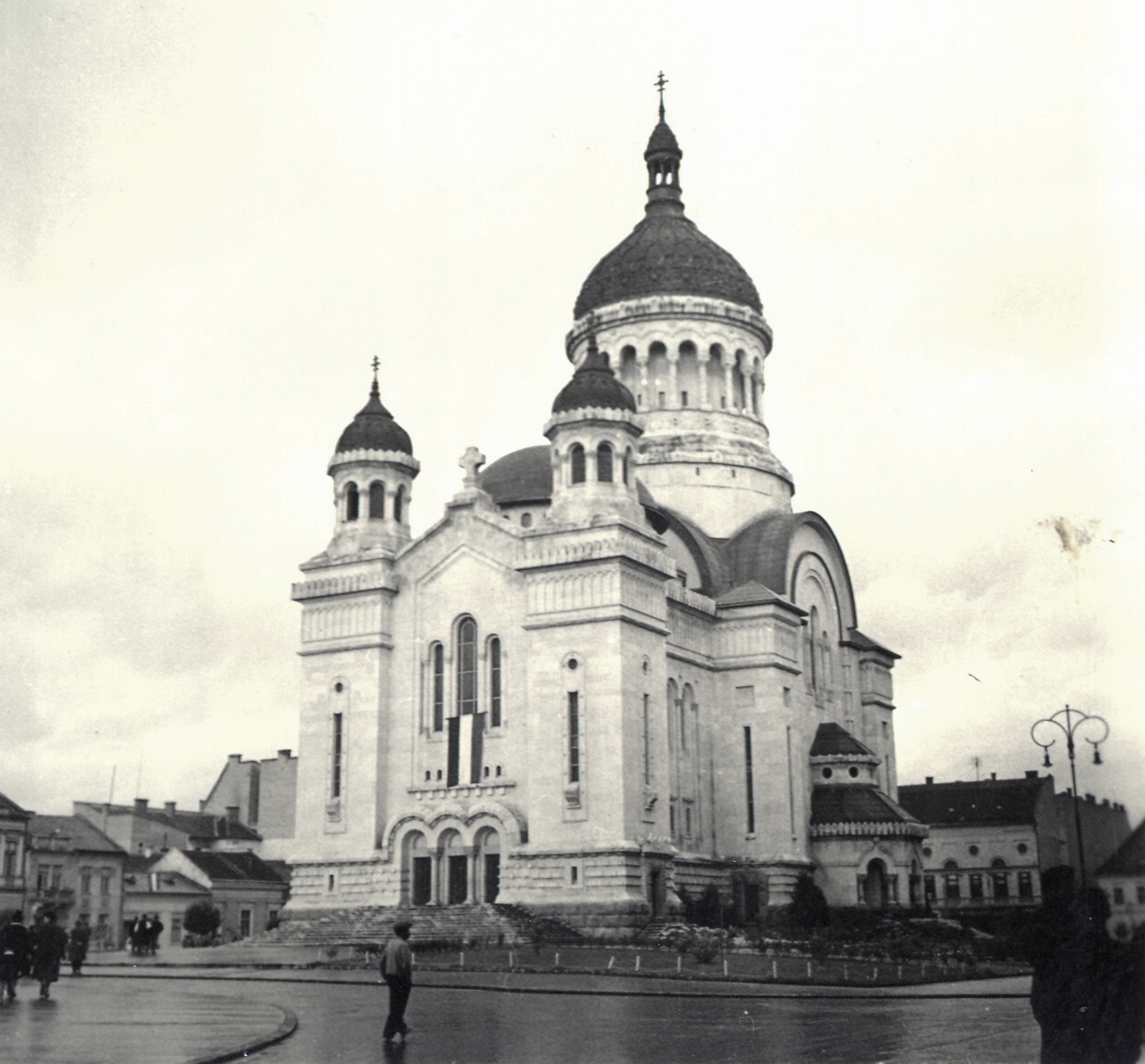 Romania,Transylvania, Cluj-Napoca, Bocskai tér, Ortodox katedrális., 1940, Klenner Aladár, church, Eastern Orthodox Church, Fortepan #76946