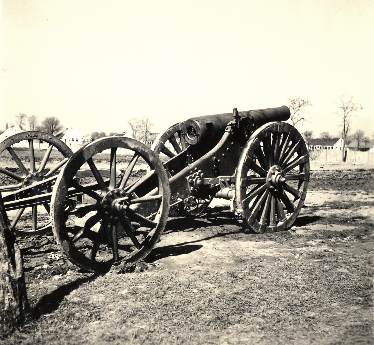 Serbia, zsákmányolt 15-ös tarack a magyar csapatok bevonulása idején., 1941, Klenner Aladár, territorial gain, cannon, Fortepan #76998