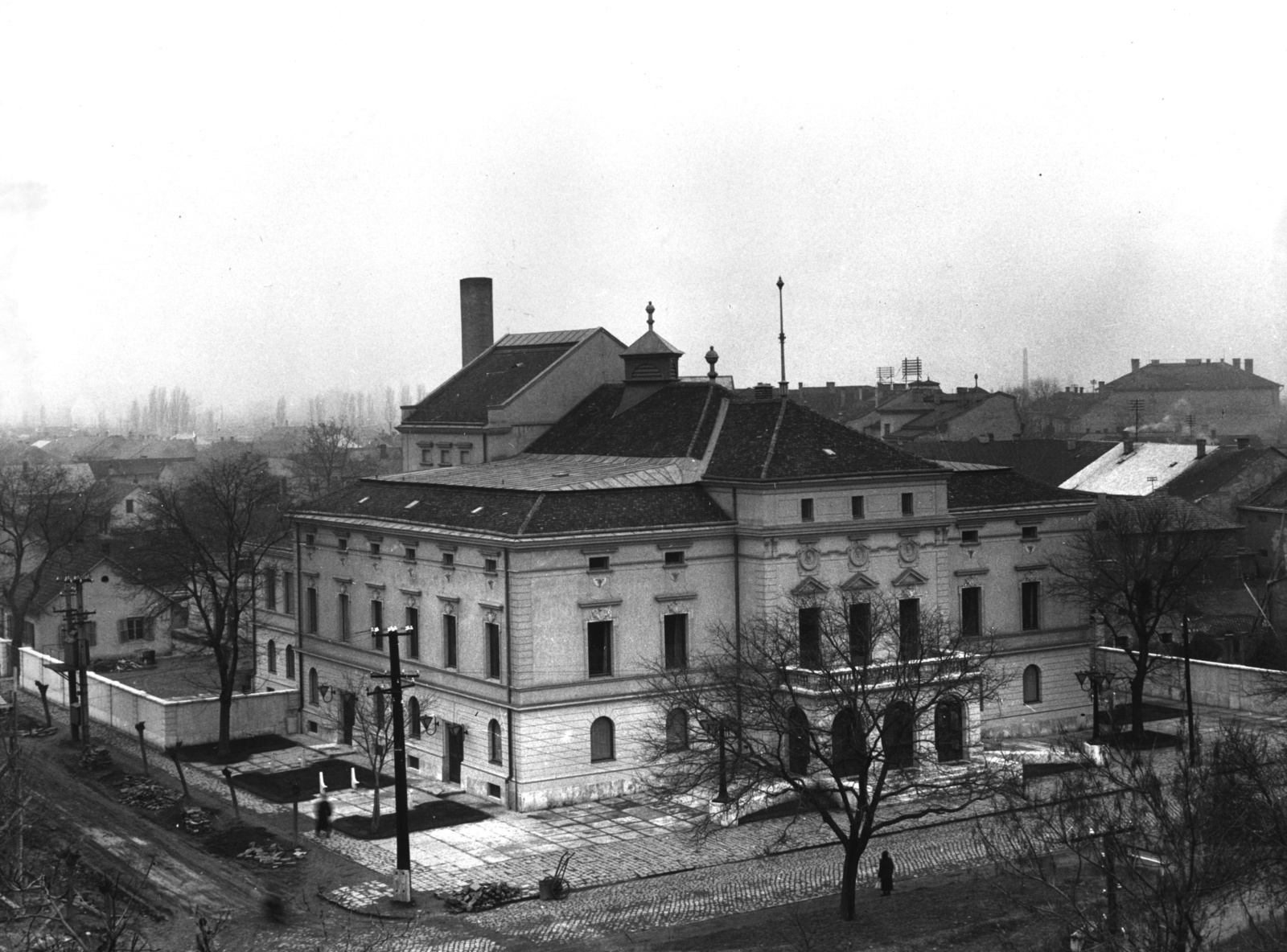 Hungary, Nyíregyháza, Móricz Zsigmond Színház., 1960, Fülöp Imre, street view, theater, Fortepan #77710