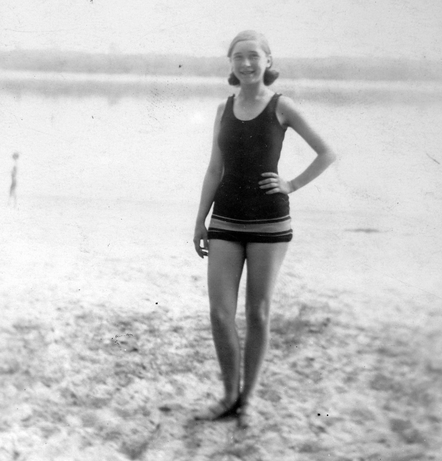 1936, Fortepan, portrait, bathing suit, posture, Fortepan #7775