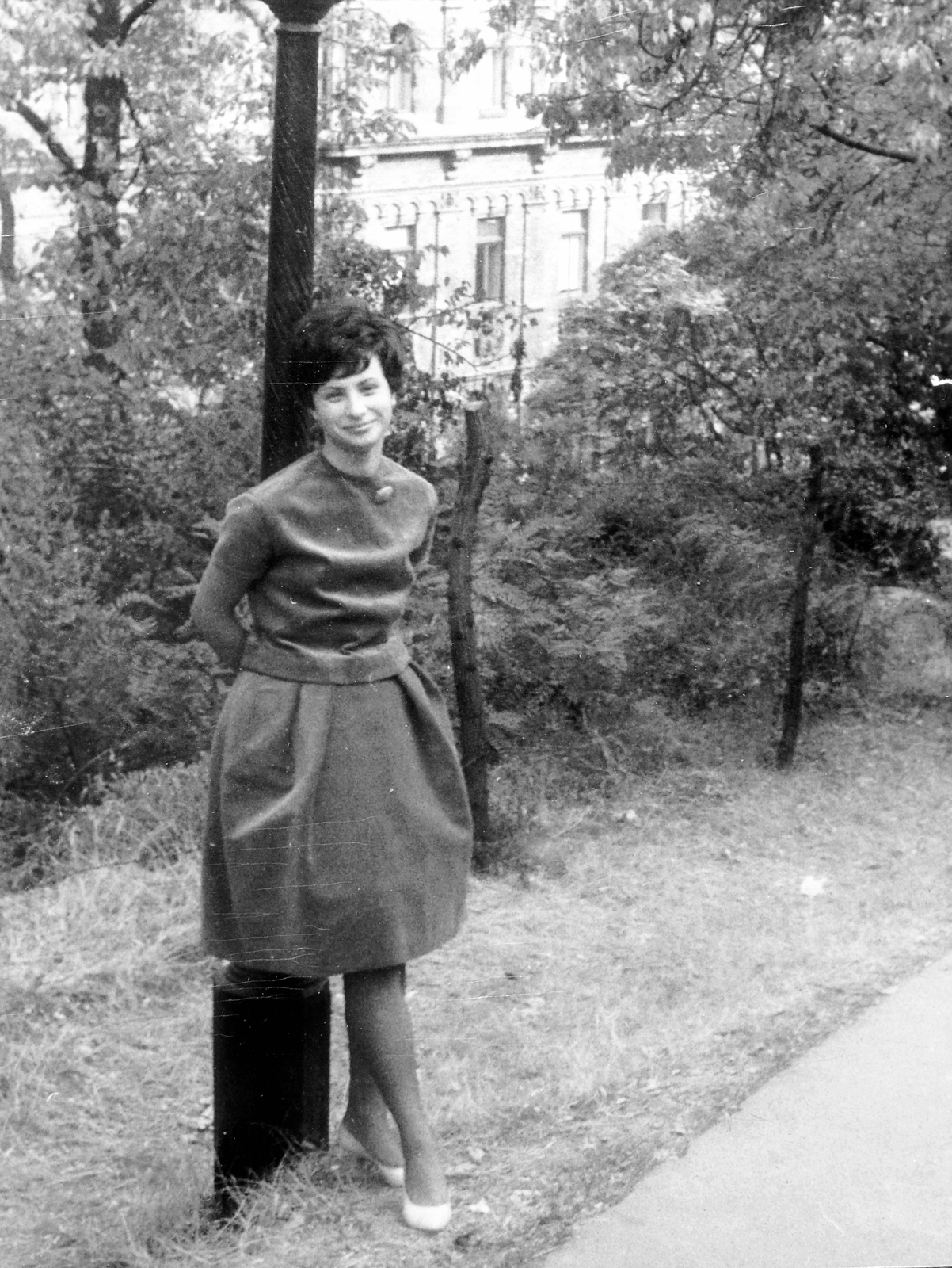 Hungary, Budapest I., Király lépcső sétány, a lombok között rálátni a Hunyadi János út 3. számú épületre., 1968, Fortepan, Budapest, Fortepan #7792