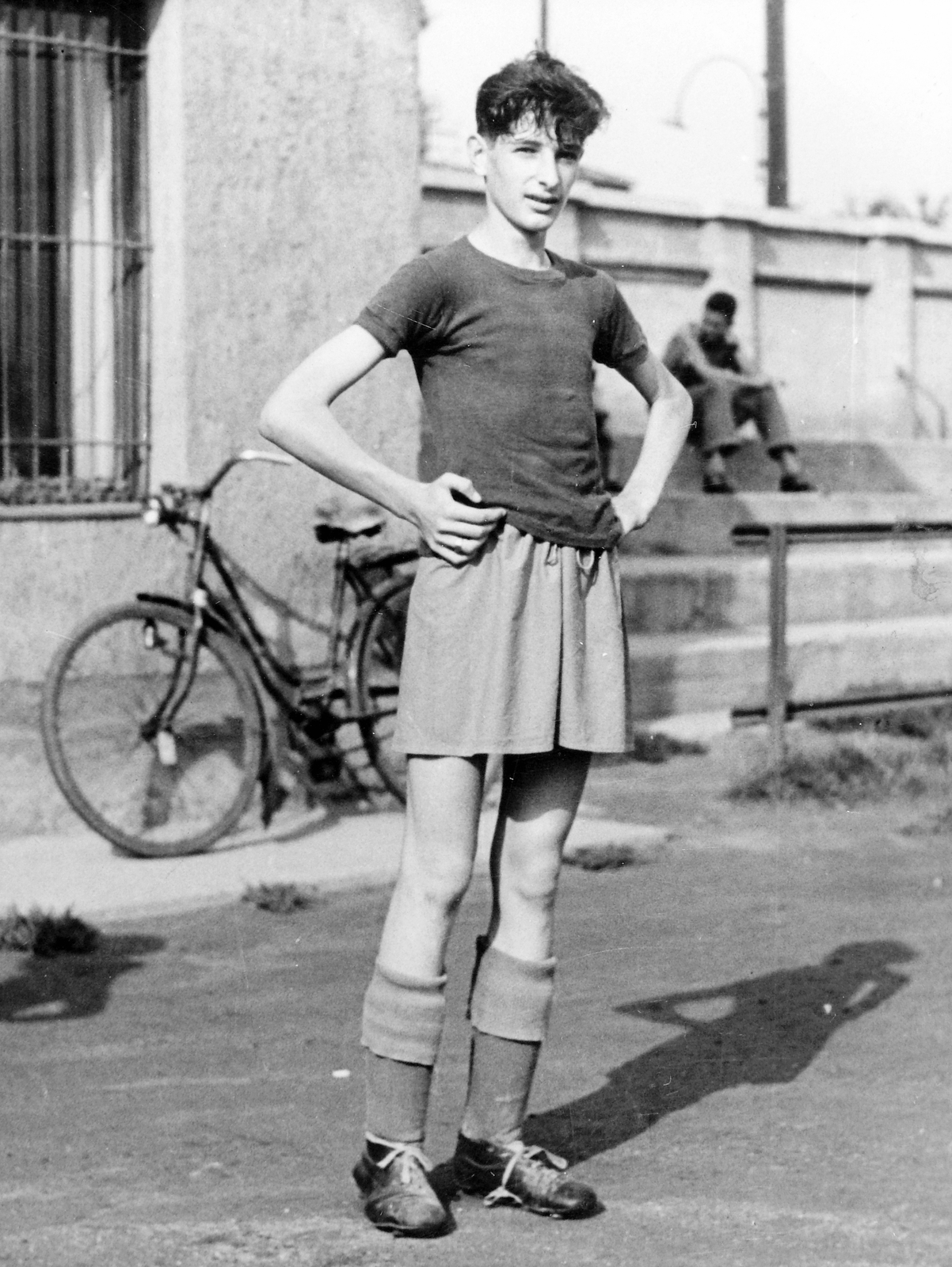 1960, Fortepan, portrait, bicycle, akimbo, Fortepan #7796