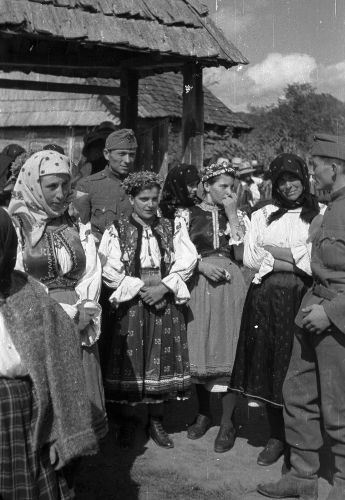 Ukraine,Zakarpattia Oblast, 1939, Berkó Pál, folk costume, Fortepan #78263
