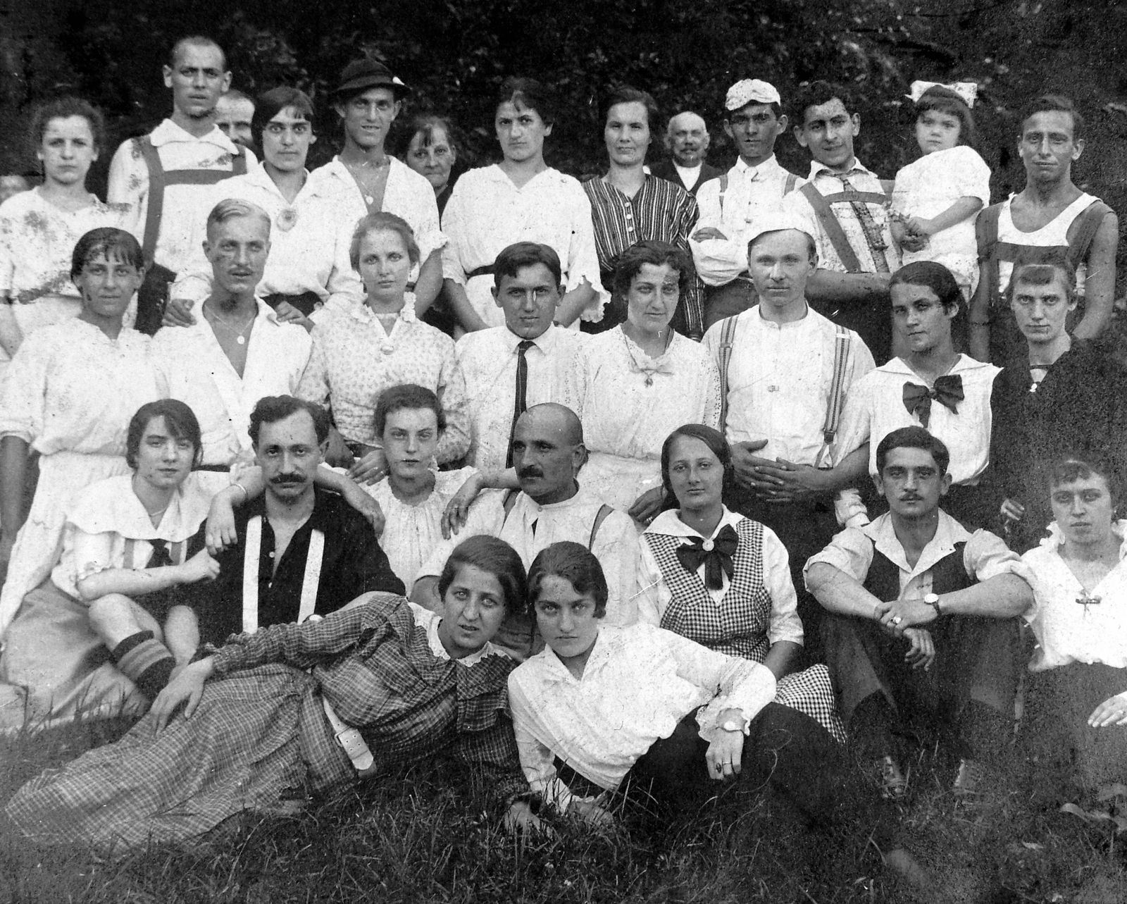 1926, Fortepan, tableau, women, men, Fortepan #7828