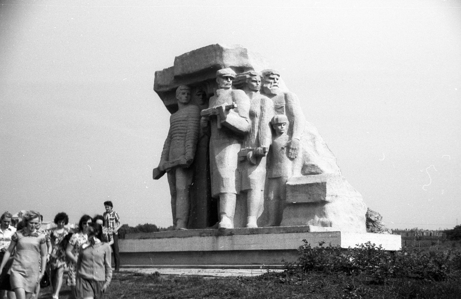 Ukraine, Nerubais'ke, Partizán emlékmű., 1968, Berkó Pál, Soviet Union, monument, Soviet memorial, Fortepan #78281