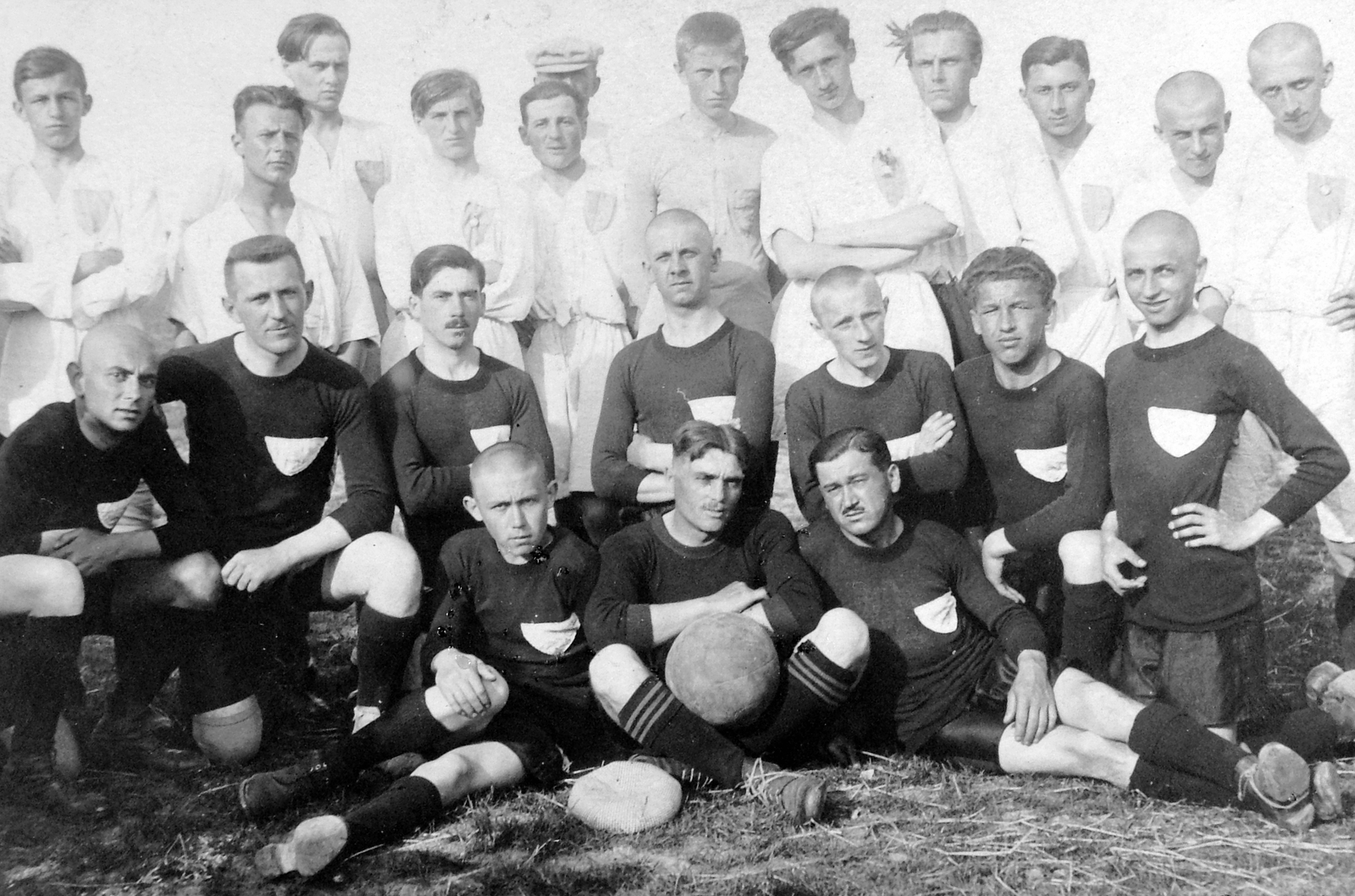 1930, Fortepan, tableau, soccer team, Fortepan #7831