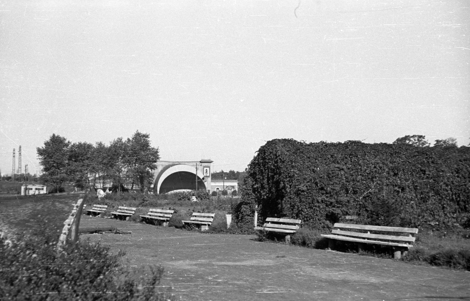 Ukraine, Dnipro, 1941, Berkó Pál, second World War, bench, eastern front, Fortepan #78375