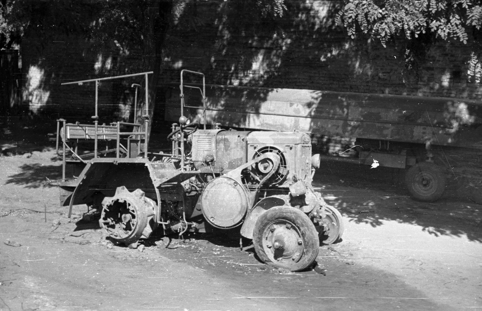 Ukrajna, 1941, Berkó Pál, magyar gyártmány, második világháború, traktor, járműroncs, H.S.C.S.-márka, HSCS KV-40, keleti front, Fortepan #78387