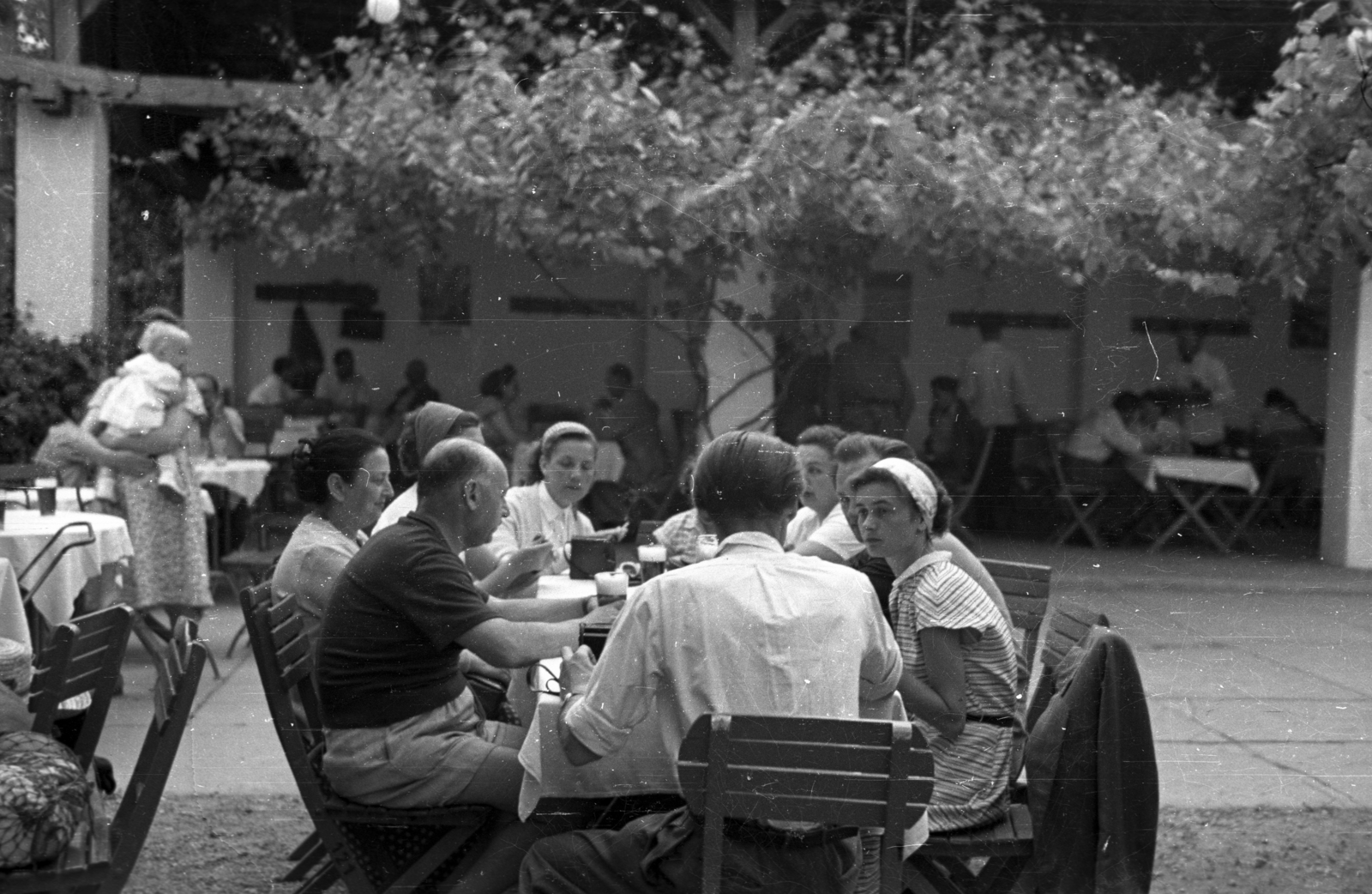 1967, Berkó Pál, vendéglátás, terasz, Fortepan #78616