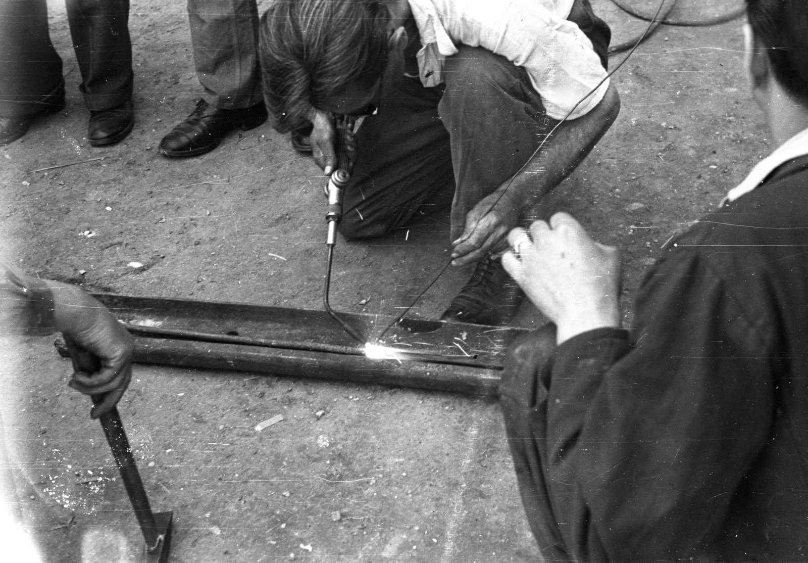 1946, Berkó Pál, hegesztés, Fortepan #79221