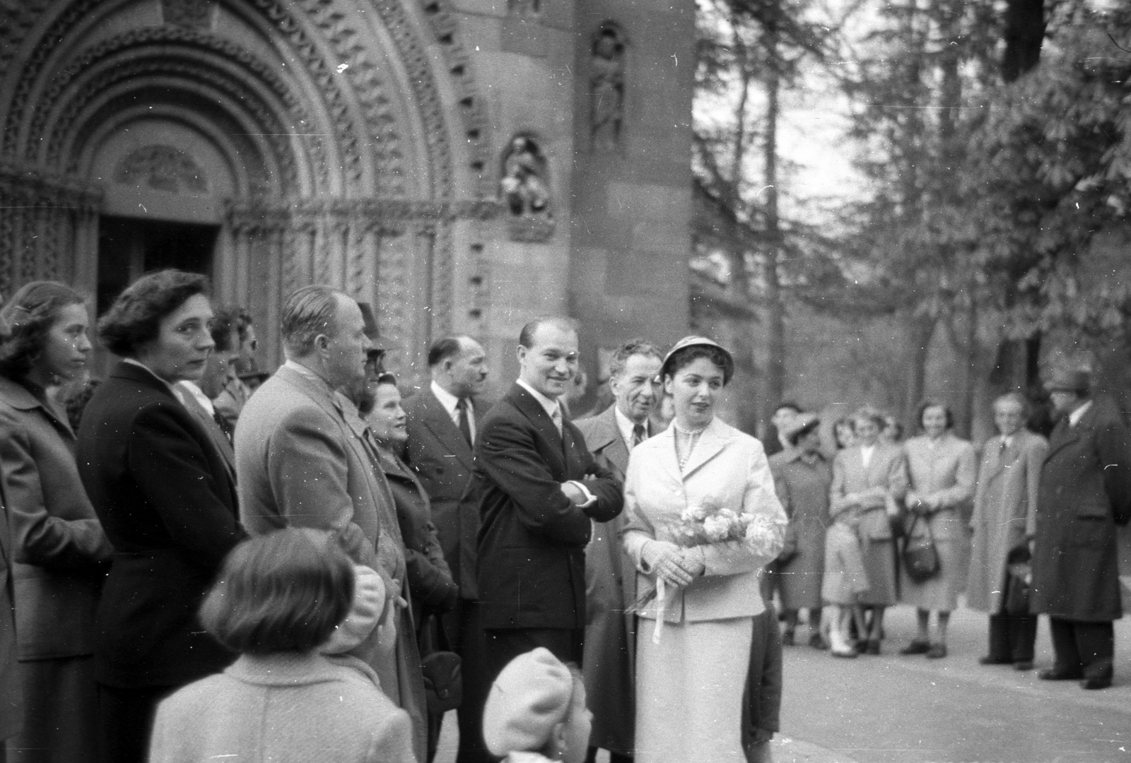 Magyarország, Városliget, Budapest XIV., Vajdahunyad vára, Jáki kápolna., 1946, Berkó Pál, Alpár Ignác-terv, kápolna, Budapest, Fortepan #79289