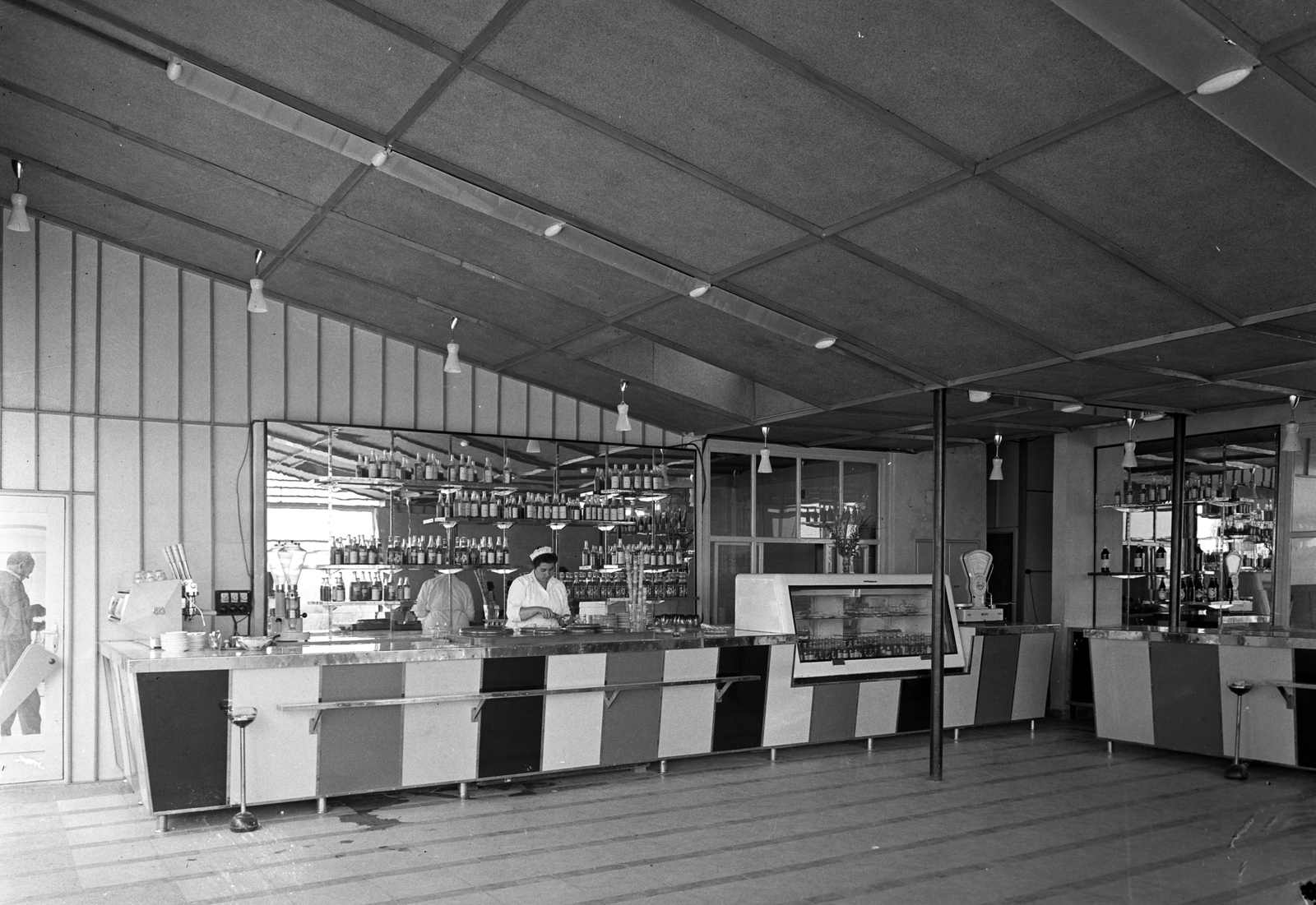 Hungary,Lake Balaton, Tihany, rév, üzletsor., 1960, UVATERV, Fortepan #79580