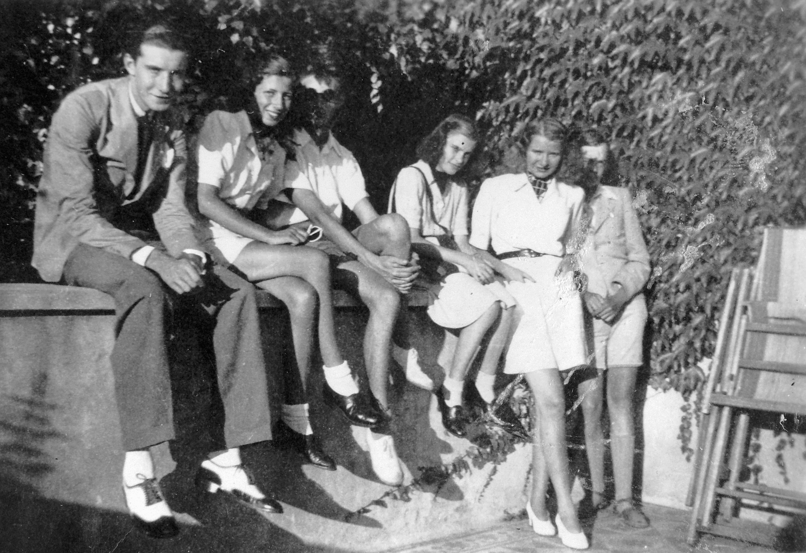 1939, Fortepan, boys, tableau, girls, Fortepan #7969
