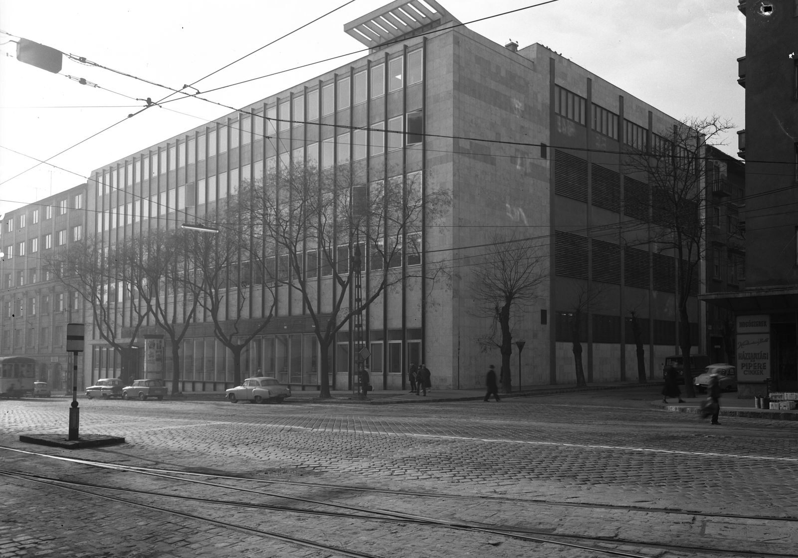 Hungary, Budapest XI., Fehérvári út, szemben a Vásárhelyi Pál utca torkolata., 1968, UVATERV, post, Budapest, Fortepan #79692