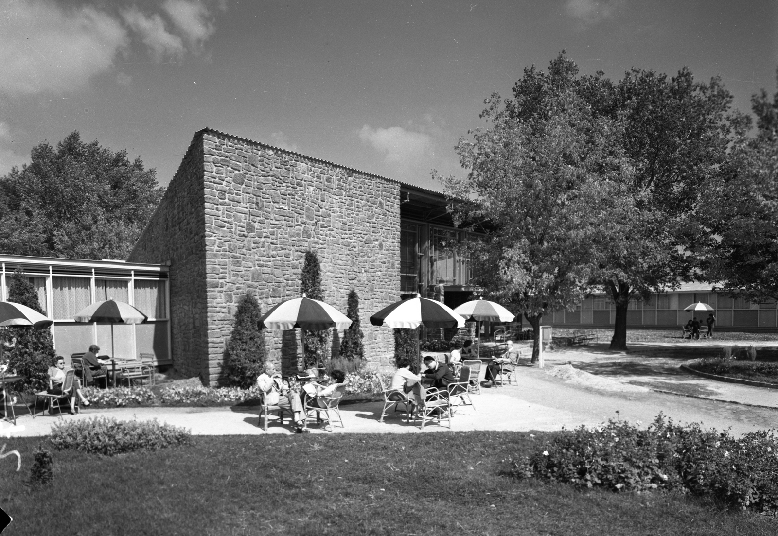 Hungary,Lake Balaton, Tihany, Motel, főépület., 1959, UVATERV, Fortepan #79719