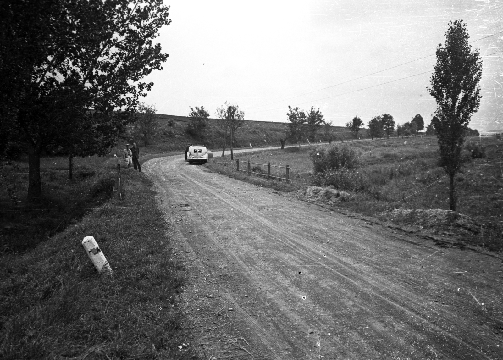 1950, UVATERV, number plate, Tatra T87, Fortepan #79945