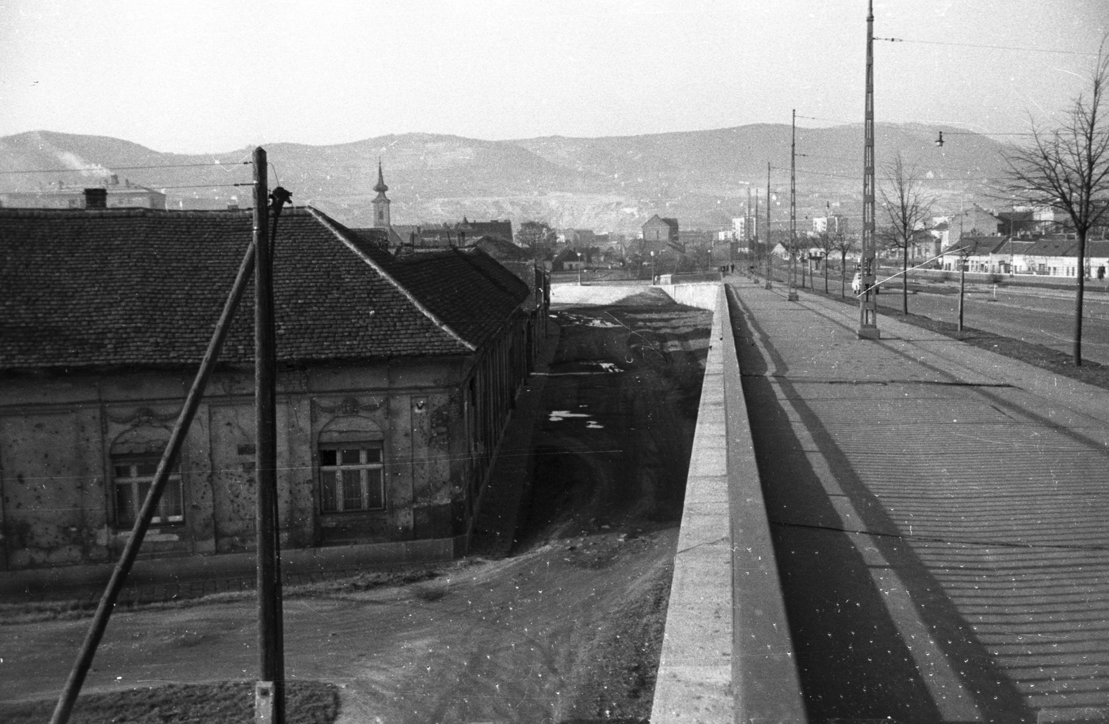 Hungary, Budapest III., Árpád (Sztálin) híd budai hídfő., 1960, UVATERV, bridge, Budapest, Fortepan #79957