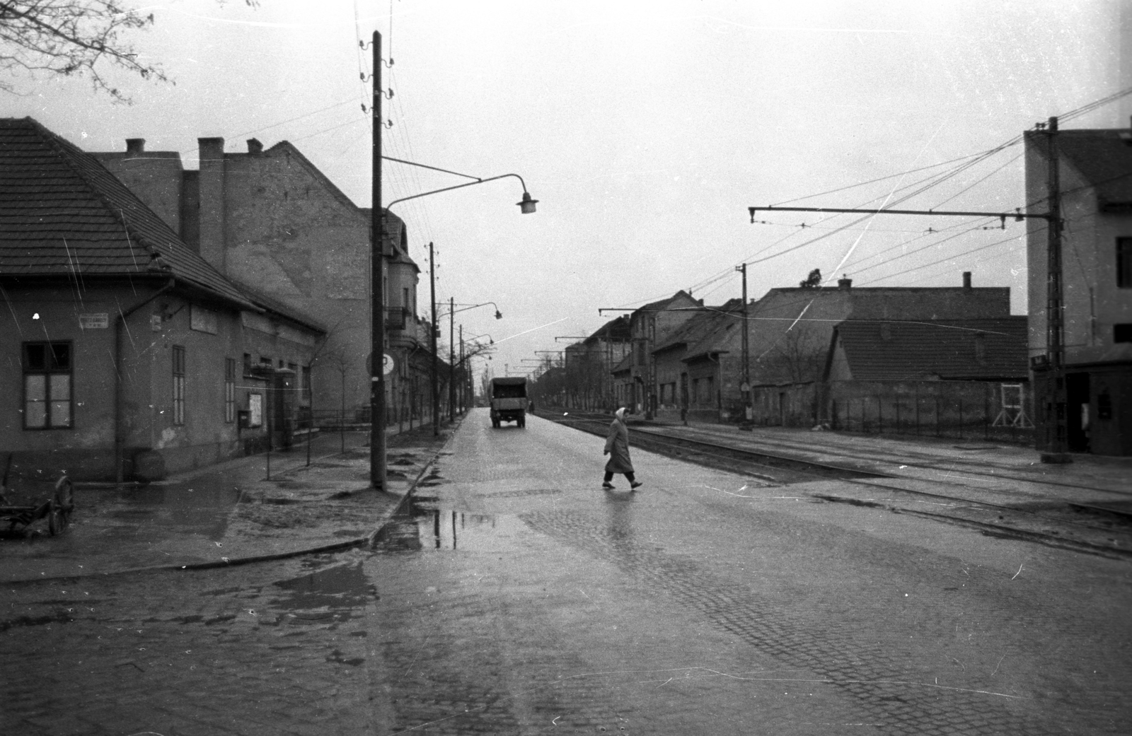 Hungary, Budapest XXII., Leányka utca, balra a Törley (Pentz Károly) tér., 1960, UVATERV, Budapest, Fortepan #80112