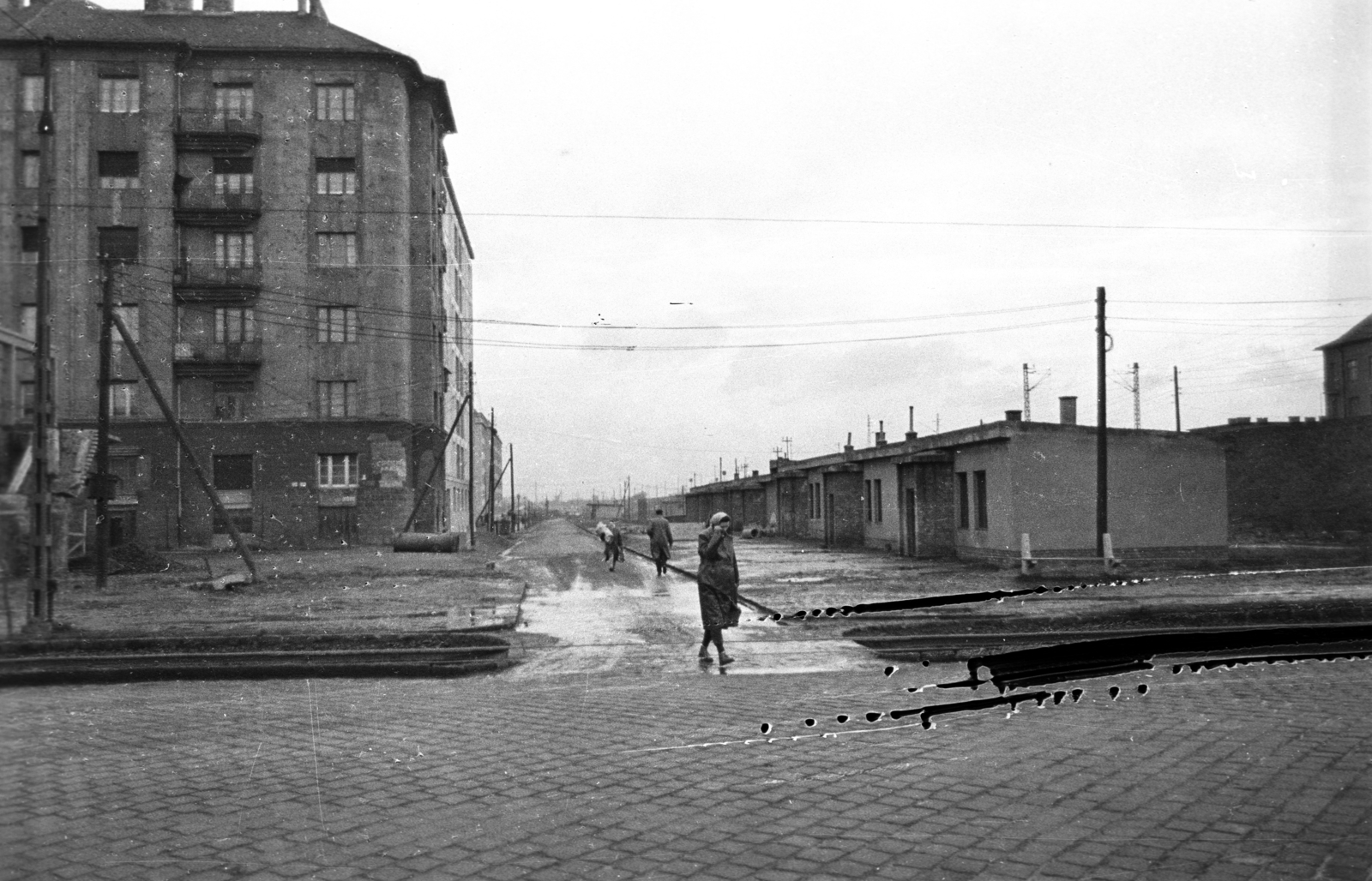 Hungary, Budapest XI., Fehérvári út, szemben a Hamzsabégi út a Budafoki út felé nézve., 1960, UVATERV, Budapest, Fortepan #80117