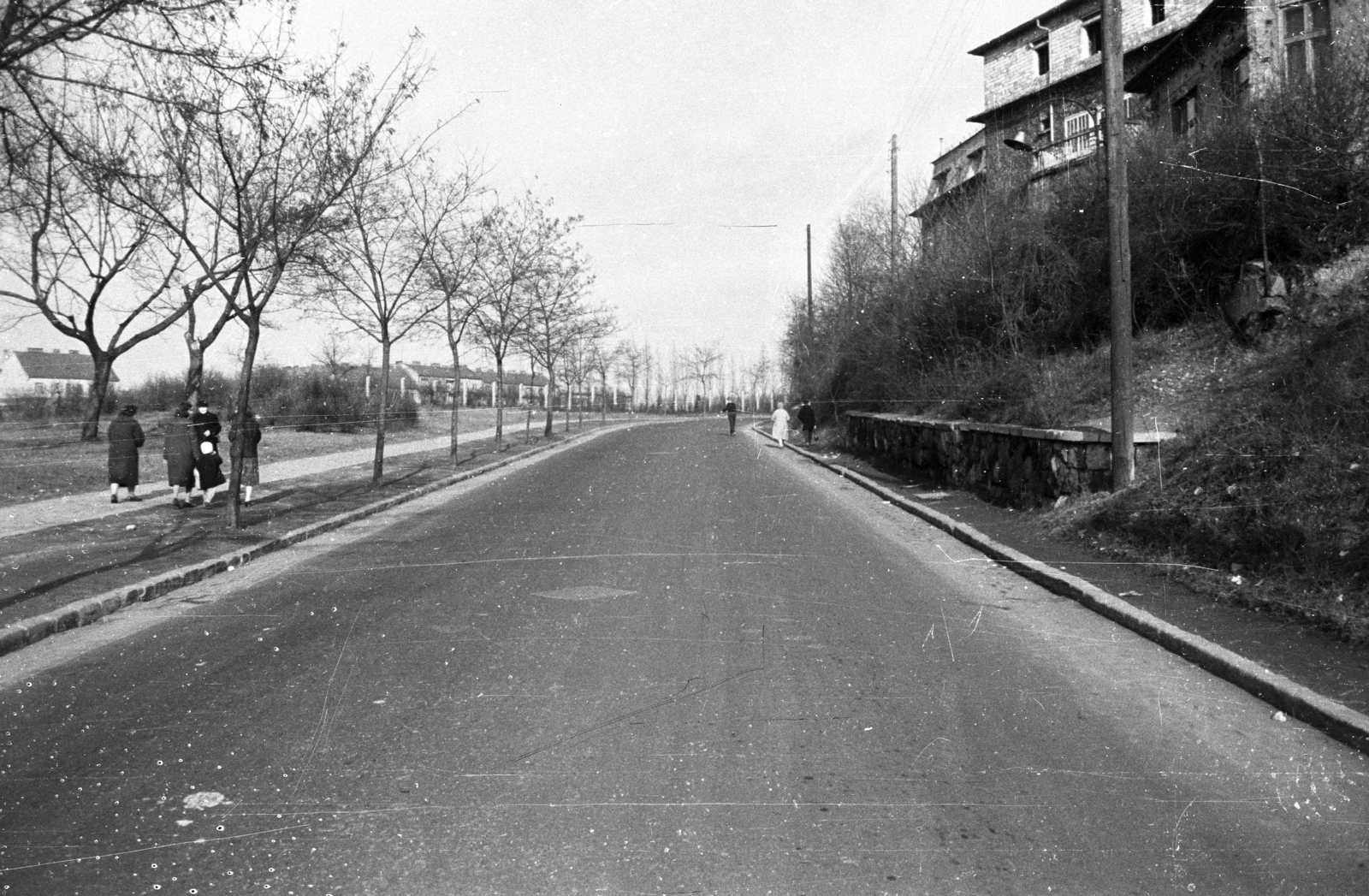 Hungary, Budapest I., Hegyalja út a Budaörsi út irányából az Avar utca felé nézve., 1960, UVATERV, Budapest, Fortepan #80139