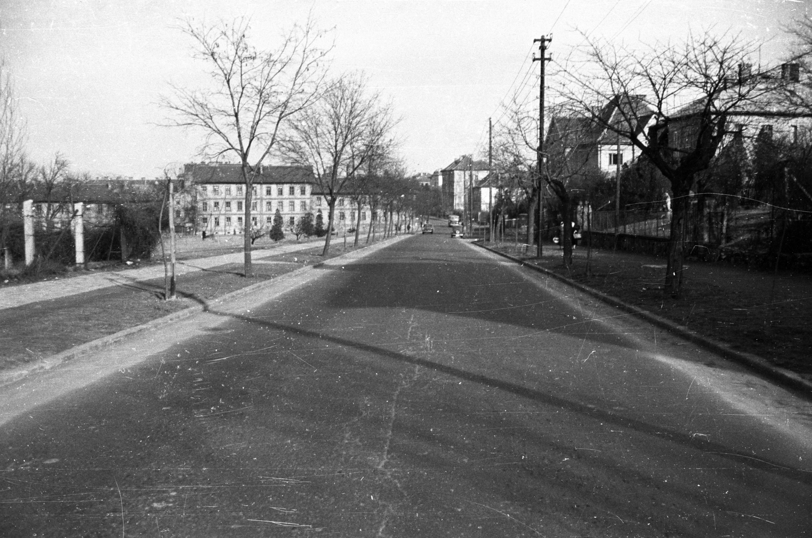 Hungary, Budapest I., Hegyalja út a Budaörsi út irányából az Avar utca felé nézve., 1960, UVATERV, Budapest, Fortepan #80140