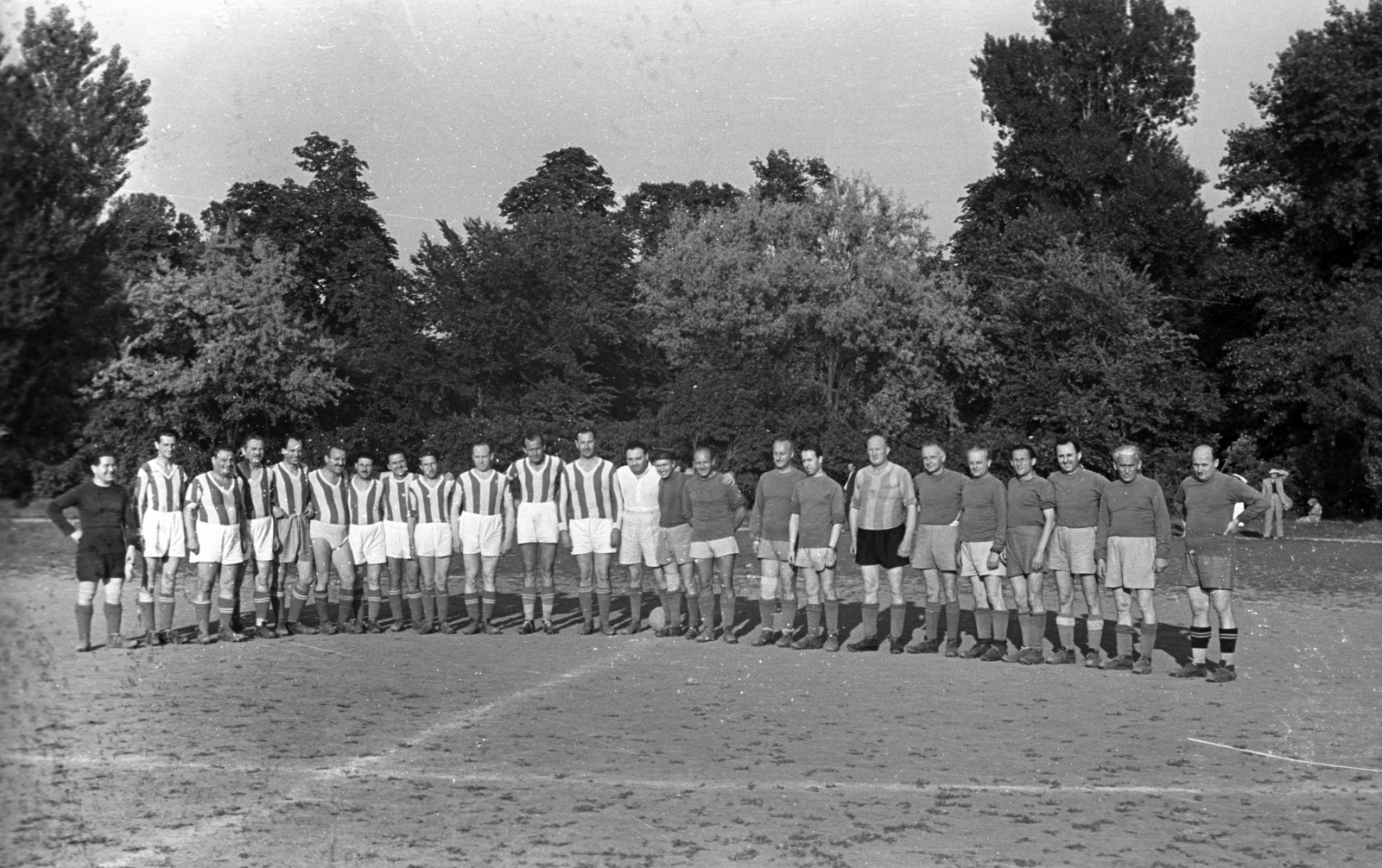 Hungary, 1952, UVATERV, soccer team, Fortepan #80218