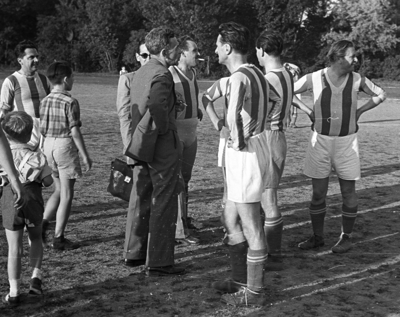 Hungary, 1952, UVATERV, football, Fortepan #80219