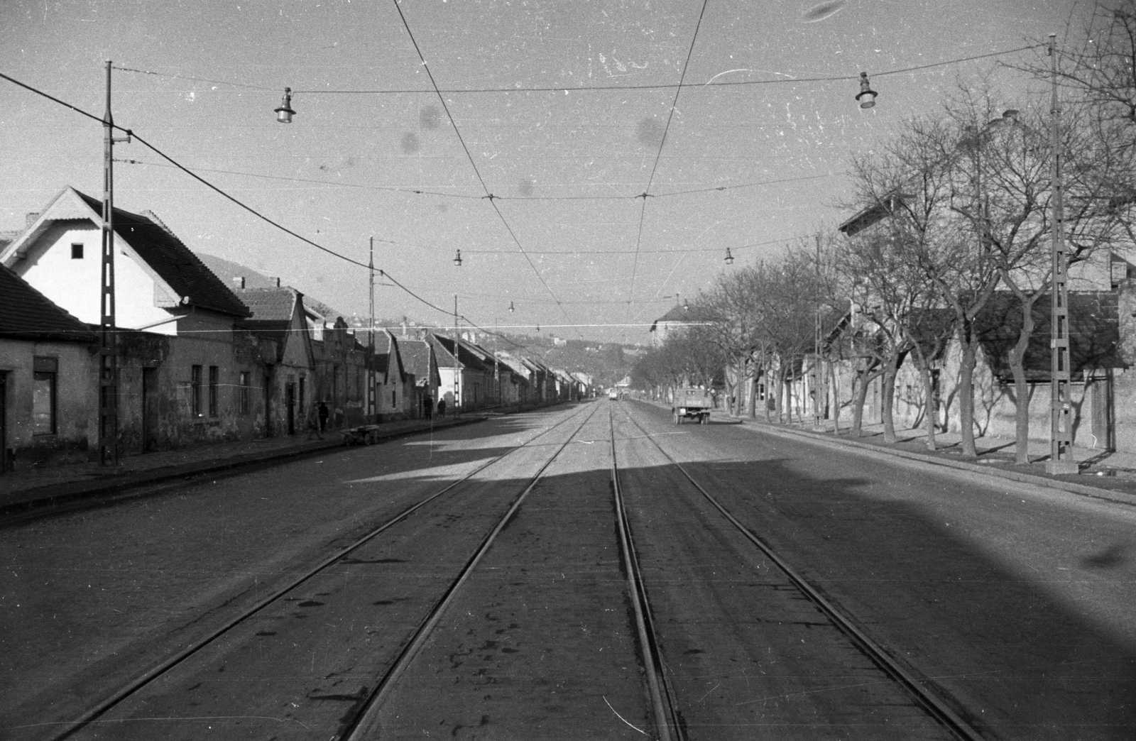 Hungary, Budapest III., Vörösvári út a Bécsi út felé nézve., 1960, UVATERV, Budapest, Fortepan #80391
