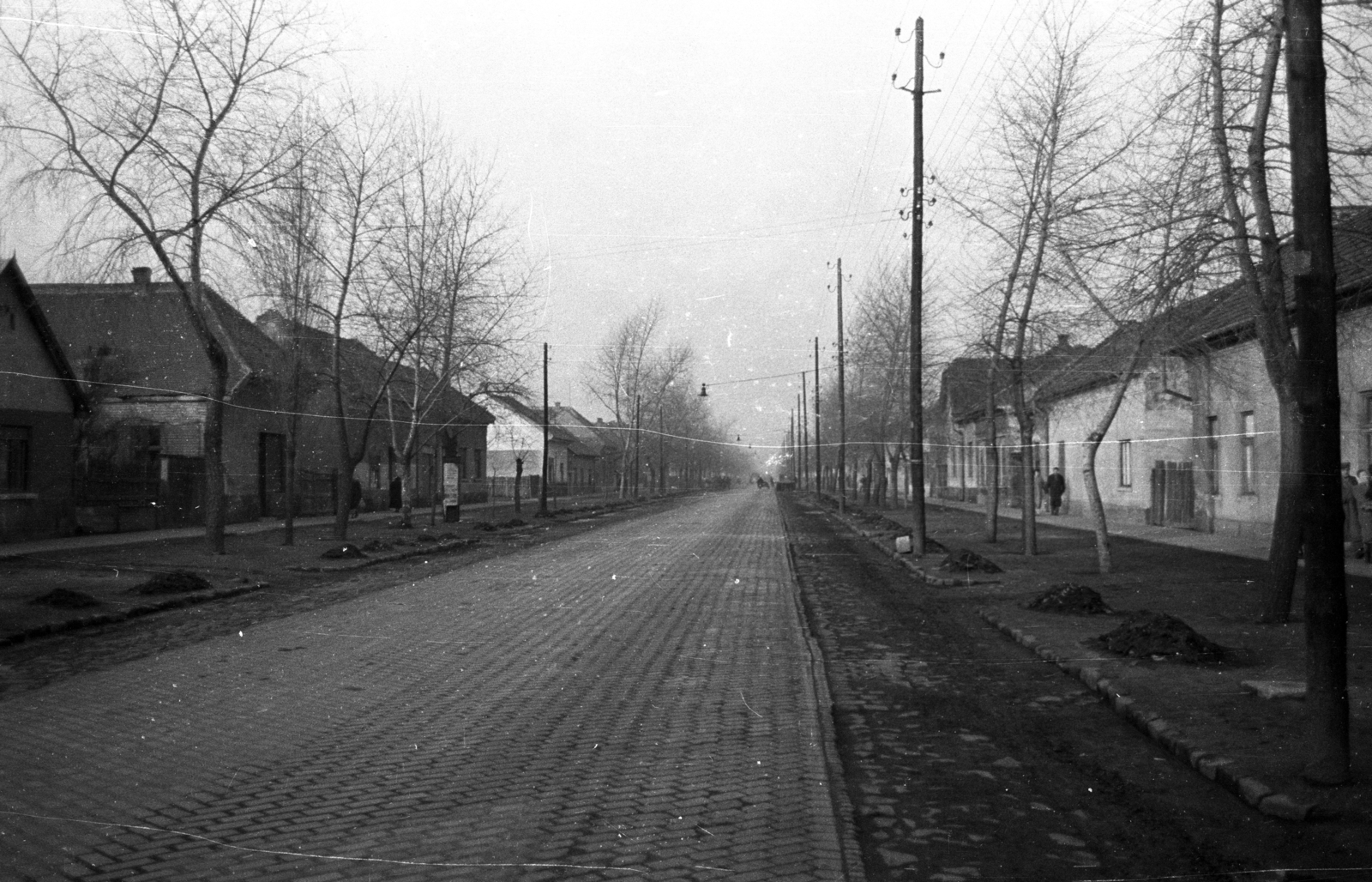 1960, UVATERV, village, street view, ceramics, Fortepan #80392