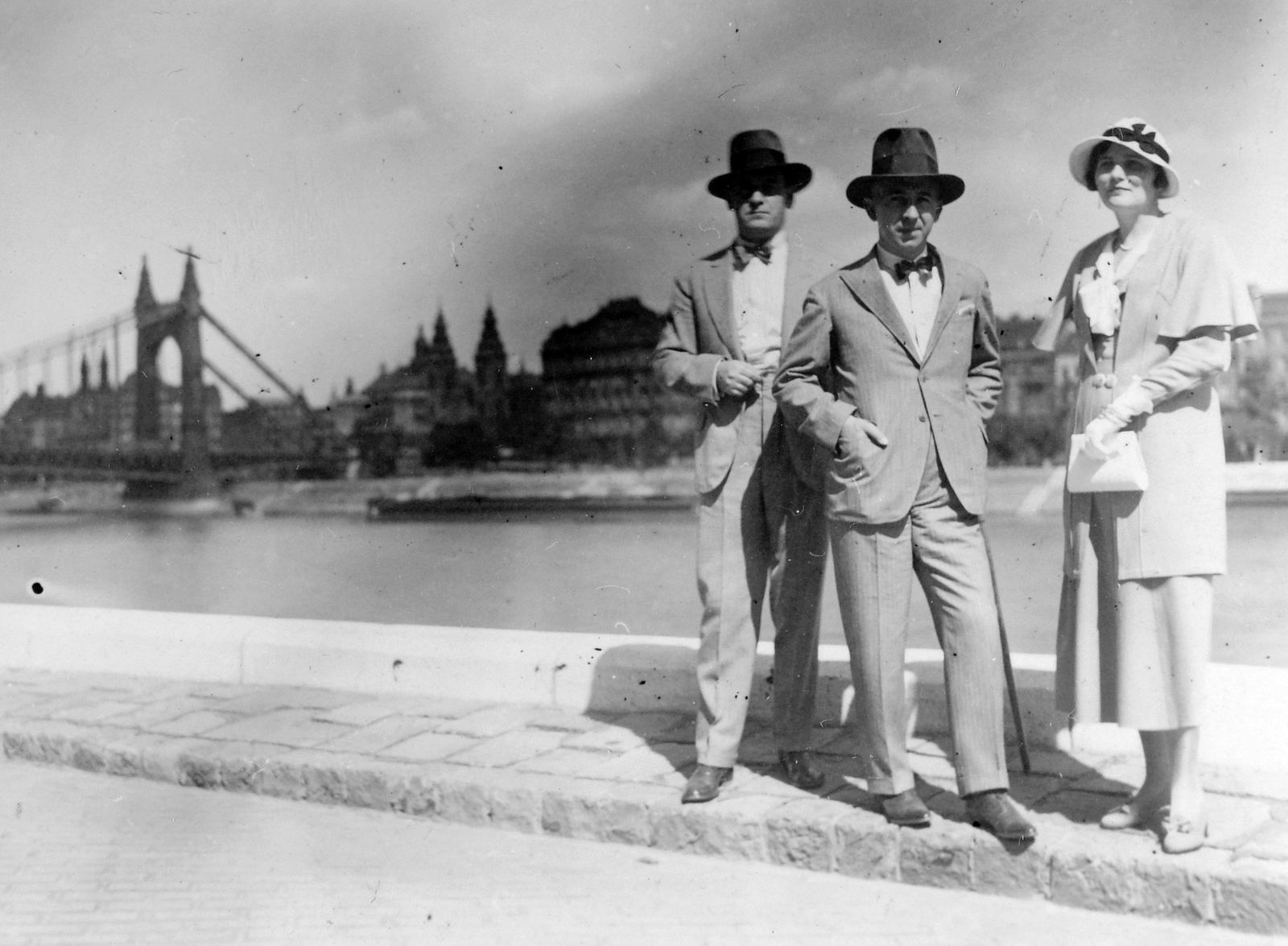 Hungary, Budapest XI., Szent Gellért rakpart., 1936, Fortepan, bridge, Budapest, Duna-bridge, János Feketeházy-design, Fortepan #8044