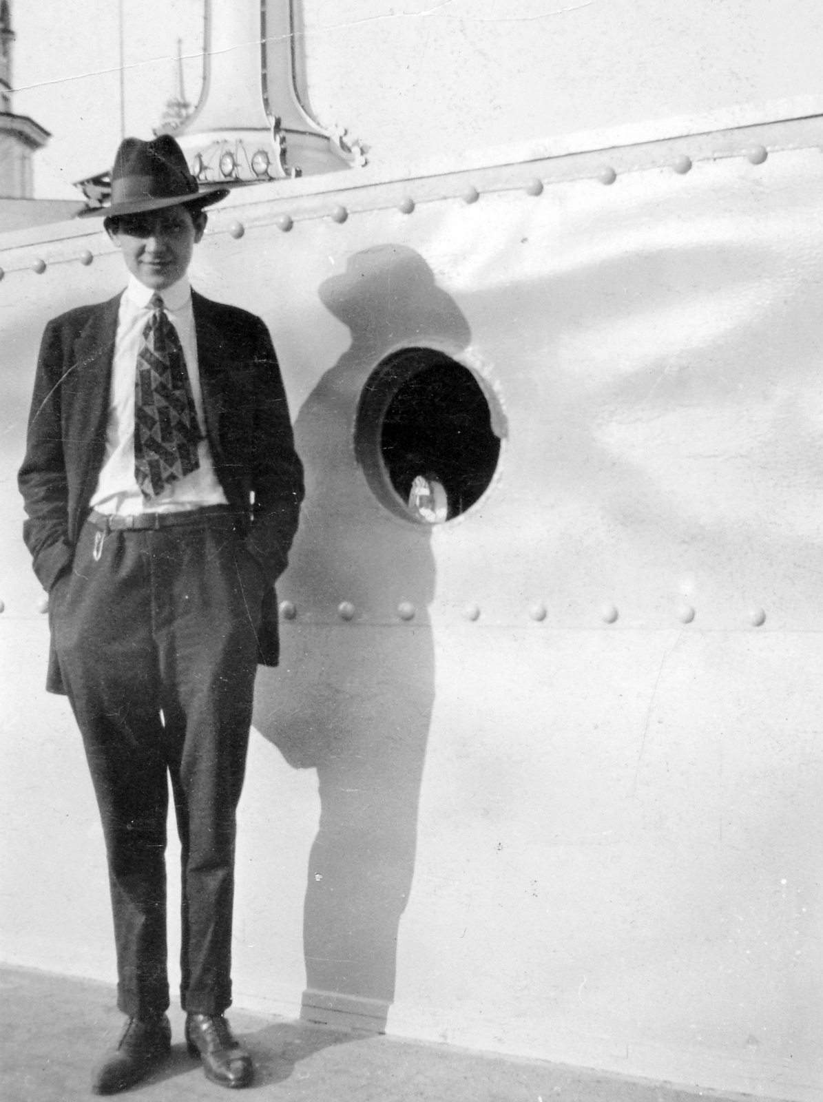 1933, Fortepan, portrait, hat, hands in pockets, Fortepan #8099