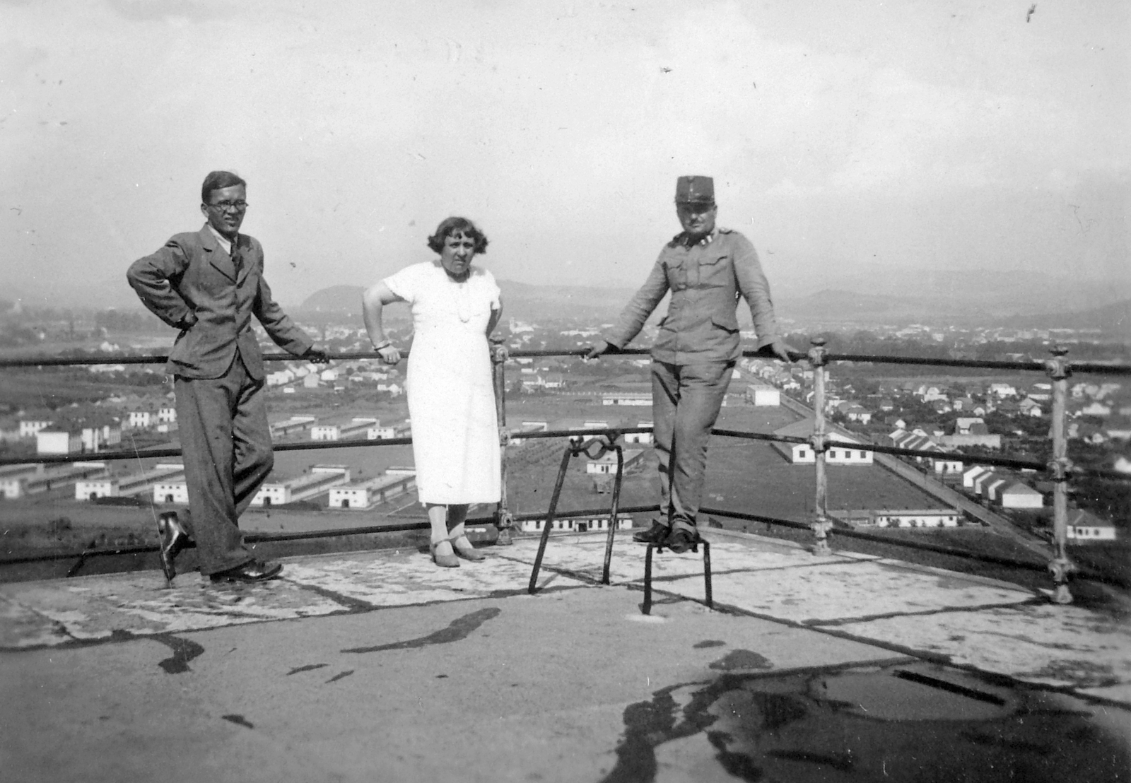 Ukrajna,Kárpátalja, Munkács, kilátás a várból a Katonakórházra., 1942, Fortepan, látkép, katonai egészségügyi intézmény, Fortepan #8127