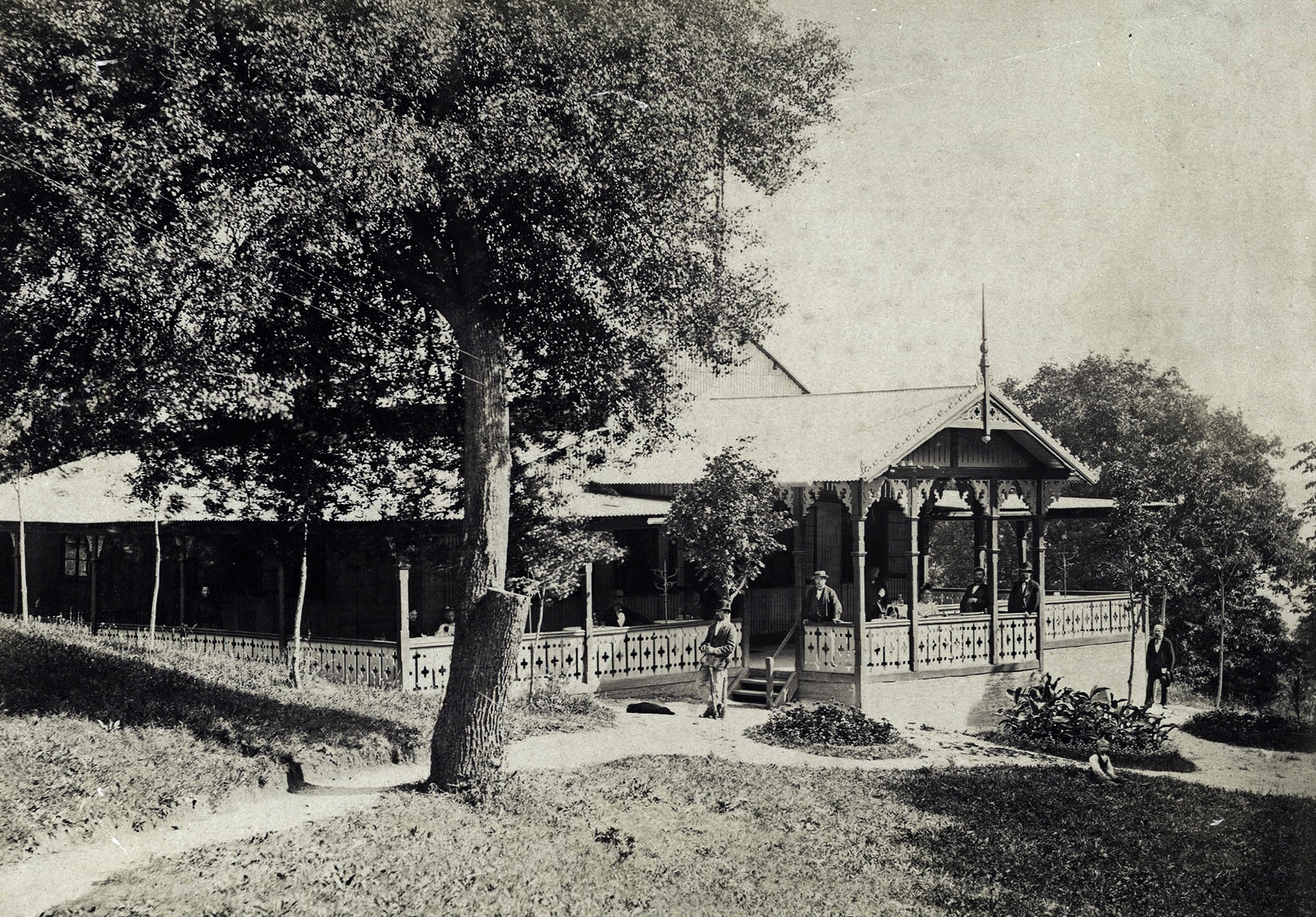 Hungary, Budapest XII., Szilassy út 18., Disznófő Hotel. A felvétel 1876 körül készült. A kép forrását kérjük így adja meg: Fortepan / Budapest Főváros Levéltára. Levéltári jelzet: HU.BFL.XV.19.d.1.05.136, 1900, Budapest Főváros Levéltára / Klösz György fényképei, Klösz György, Budapest, Fortepan #82191
