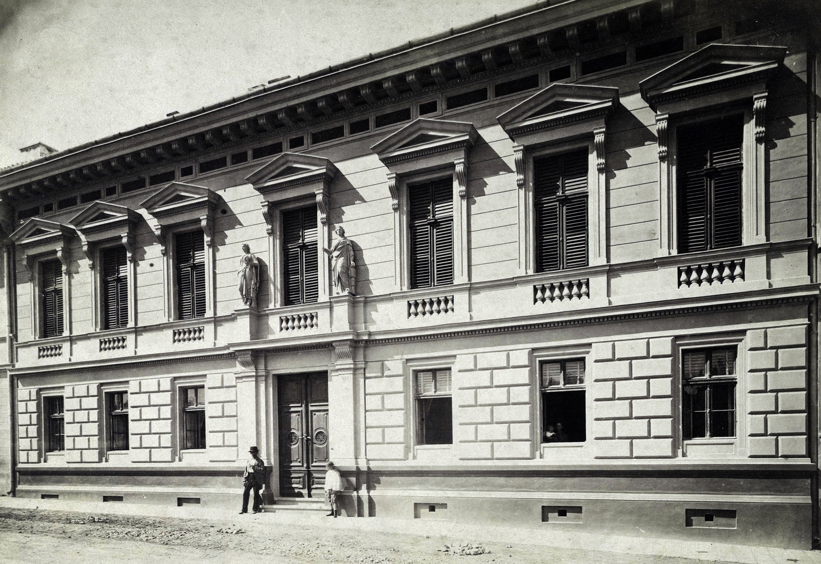 Hungary, Budapest I., Donáti utca 36., a Mechwart-ház homlokzata. A felvétel 1880-1890 között készült. A kép forrását kérjük így adja meg: Fortepan / Budapest Főváros Levéltára. Levéltári jelzet: HU.BFL.XV.19.d.1.05.142, 1900, Budapest Főváros Levéltára / Klösz György fényképei, Klösz György, Budapest, Fortepan #82197