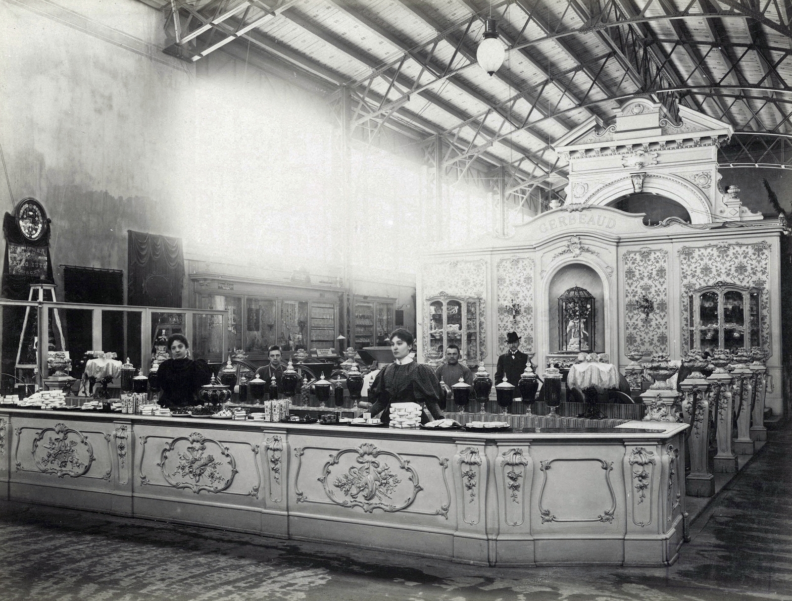 Hungary, Budapest XIV., "Millenniumi kiállítás: Gerbeaud cukrászda pavilonja. A felvétel 1896-ban készült." A kép forrását kérjük így adja meg: Fortepan / Budapest Főváros Levéltára. Levéltári jelzet: HU.BFL.XV.19.d.1.10.121, 1900, Budapest Főváros Levéltára / Klösz György fényképei, Klösz György, Budapest, Millennium Exhibition, Fortepan #82956