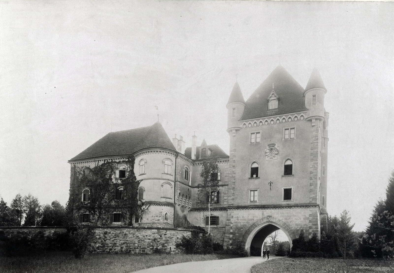 Croatia, Maruševec, Pongrátz Oszkár kastélya. A felvétel 1895-1899 között készült. A kép forrását kérjük így adja meg: Fortepan / Budapest Főváros Levéltára. Levéltári jelzet: HU.BFL.XV.19.d.1.11.027, 1900, Budapest Főváros Levéltára / Klösz György fényképei, Klösz György, castle, Fortepan #83119