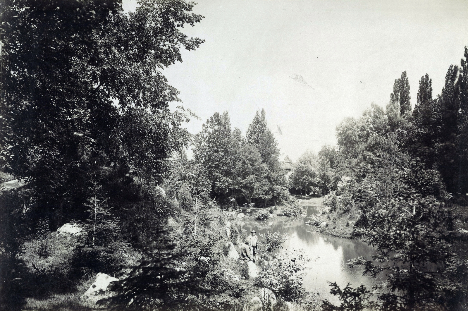 Hungary, Vácrátót, Vigyázó Sándor gróf kastélyának parkja. A felvétel 1895-1899 között készült. A kép forrását kérjük így adja meg: Fortepan / Budapest Főváros Levéltára. Levéltári jelzet: HU.BFL.XV.19.d.1.11.110, 1900, Budapest Főváros Levéltára / Klösz György fényképei, Klösz György, Fortepan #83202