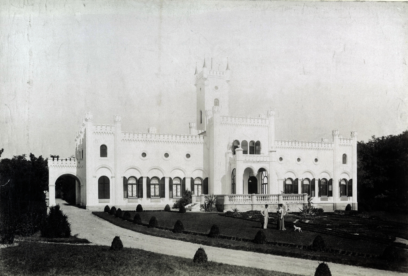 Magyarország, Lesencetomaj, Hertelendy-kastély. A felvétel 1895-1899 között készült. A kép forrását kérjük így adja meg: Fortepan / Budapest Főváros Levéltára., 1900, Budapest Főváros Levéltára / Klösz György fényképei, Klösz György, kastély, Best of, Fortepan #83319