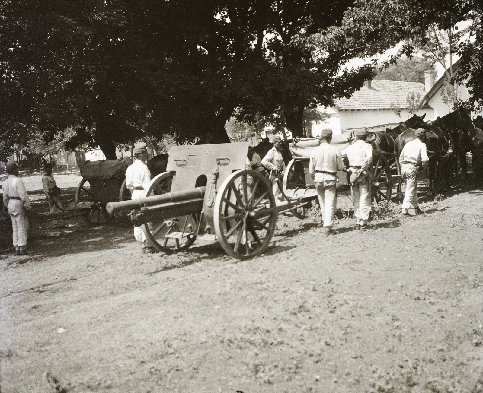 1930, Ebner, cannon, artillery, Fortepan #83694