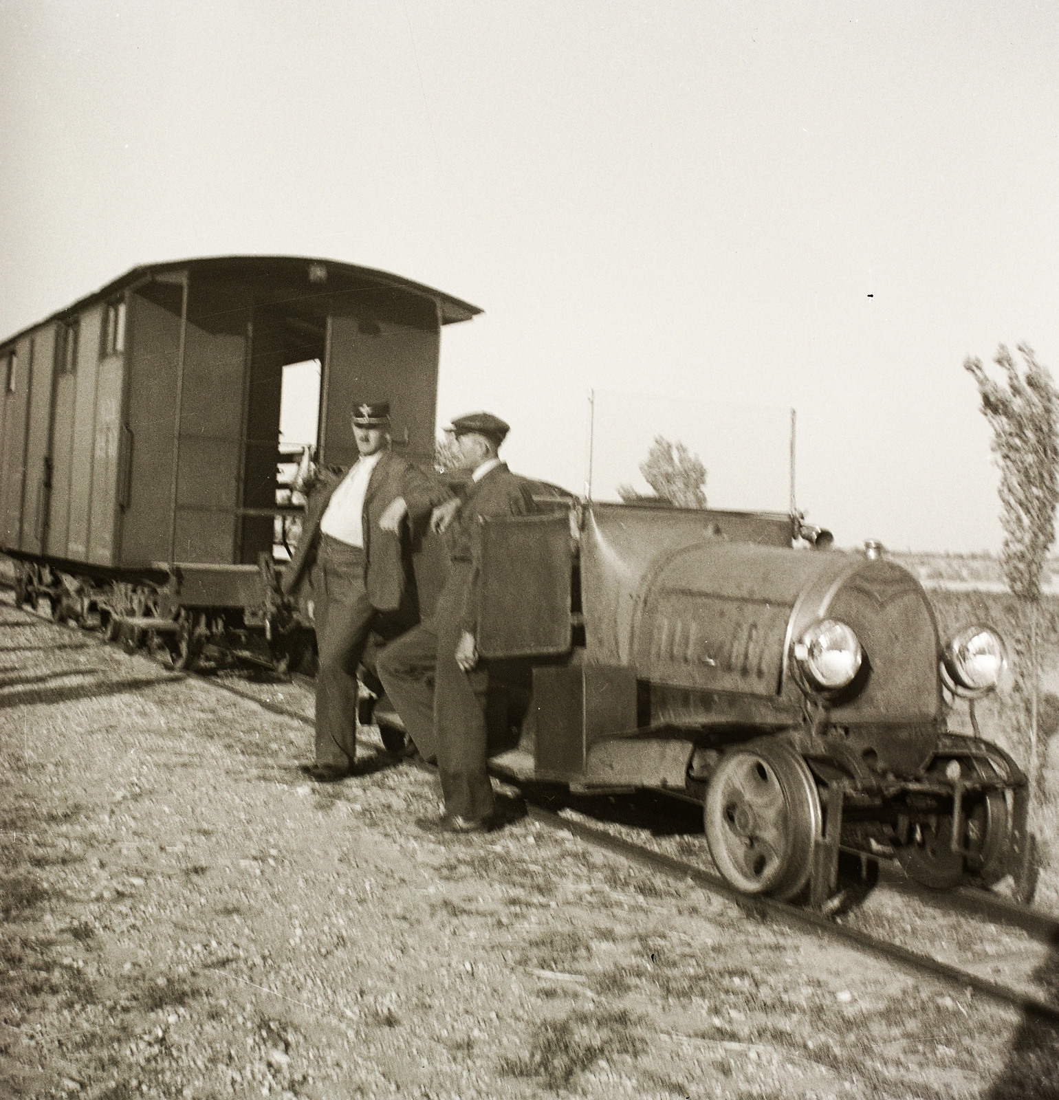 1935, Ebner, railroader, , narrow-gauge railway, Fortepan #83750