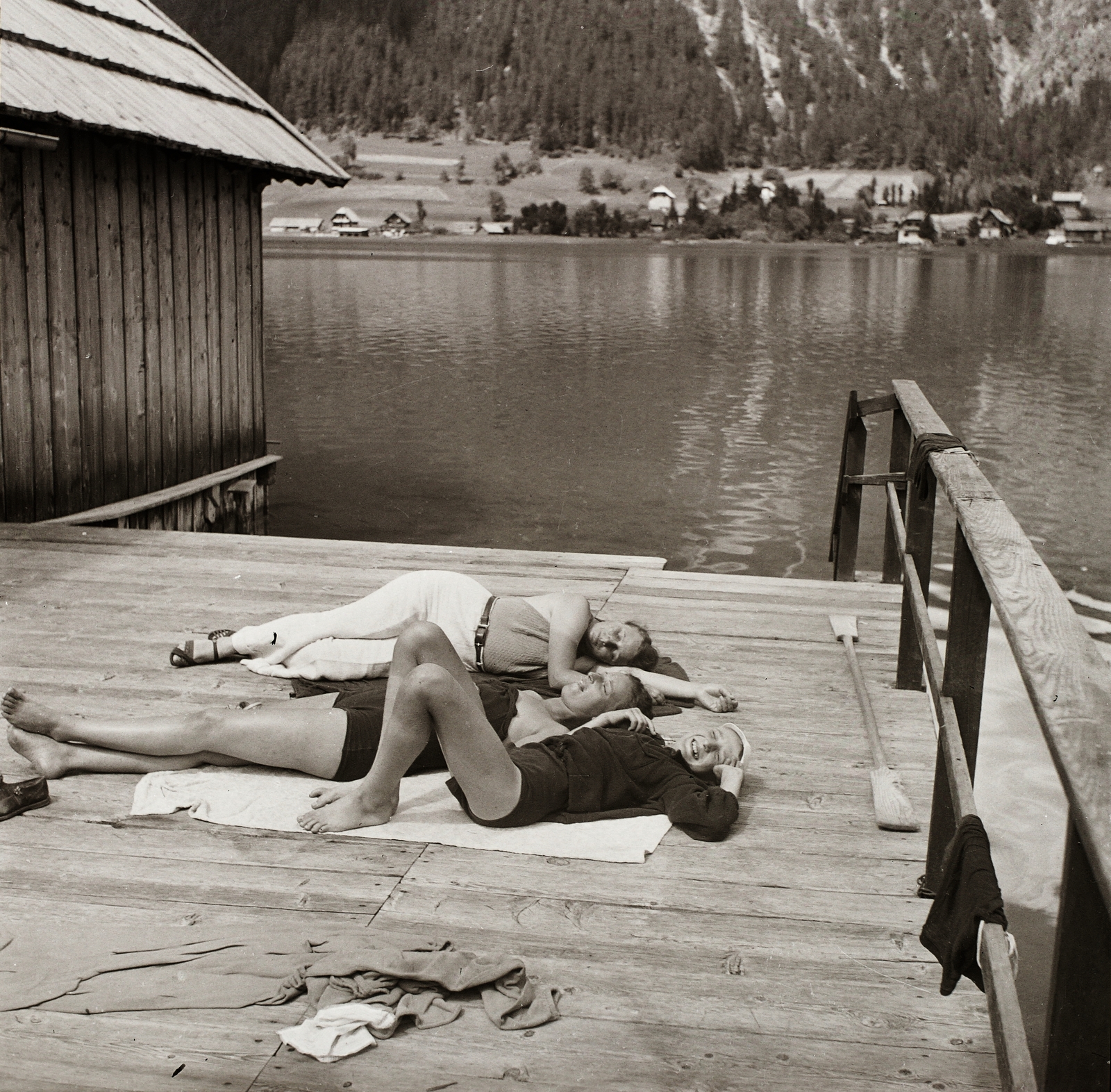 Austria, Naggl, Weissensee., 1939, Ebner, lake, Fortepan #83859