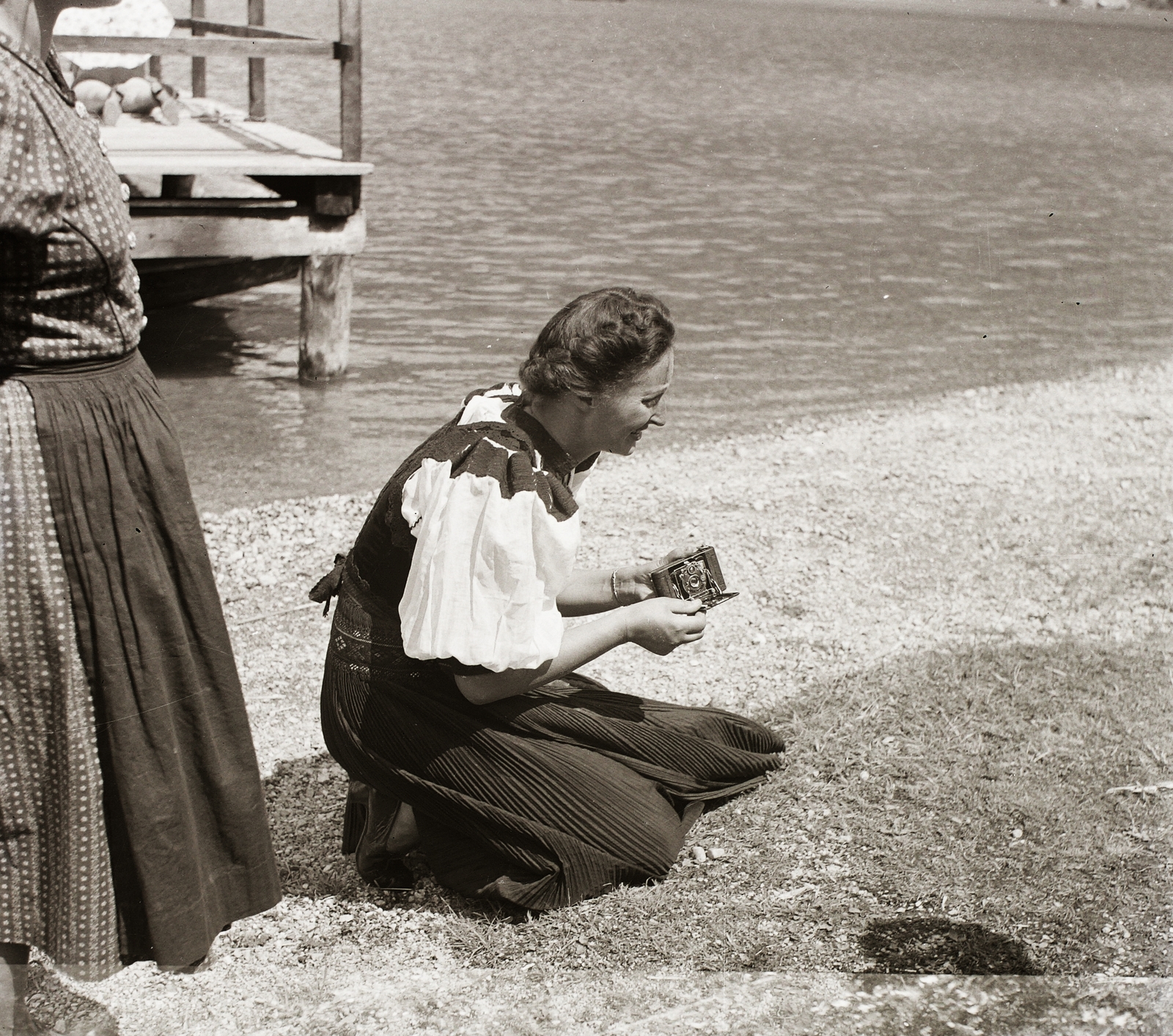 Austria, Weissensee., 1939, Ebner, lake, photography, camera, Fortepan #83860