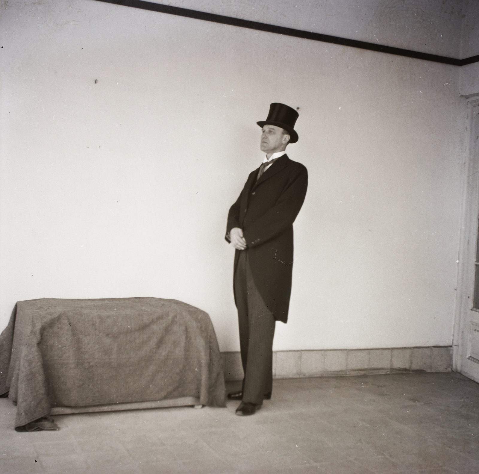 Hungary, dr. Ebner Jenő az Országos Mezőgazdasági Kamara főtitkára., 1939, Ebner, top hat, Fortepan #83879