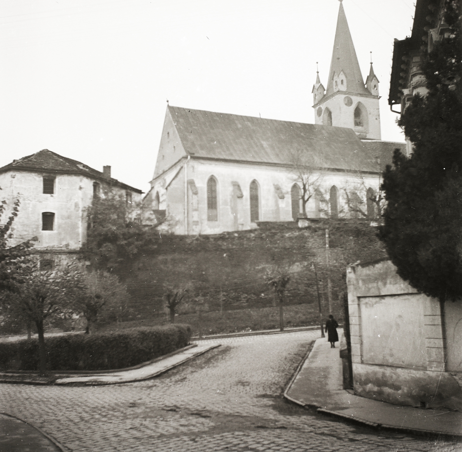 Romania,Transylvania, Târgu Mureș, Vártemplom., 1940, Ebner, church, Fortepan #83906